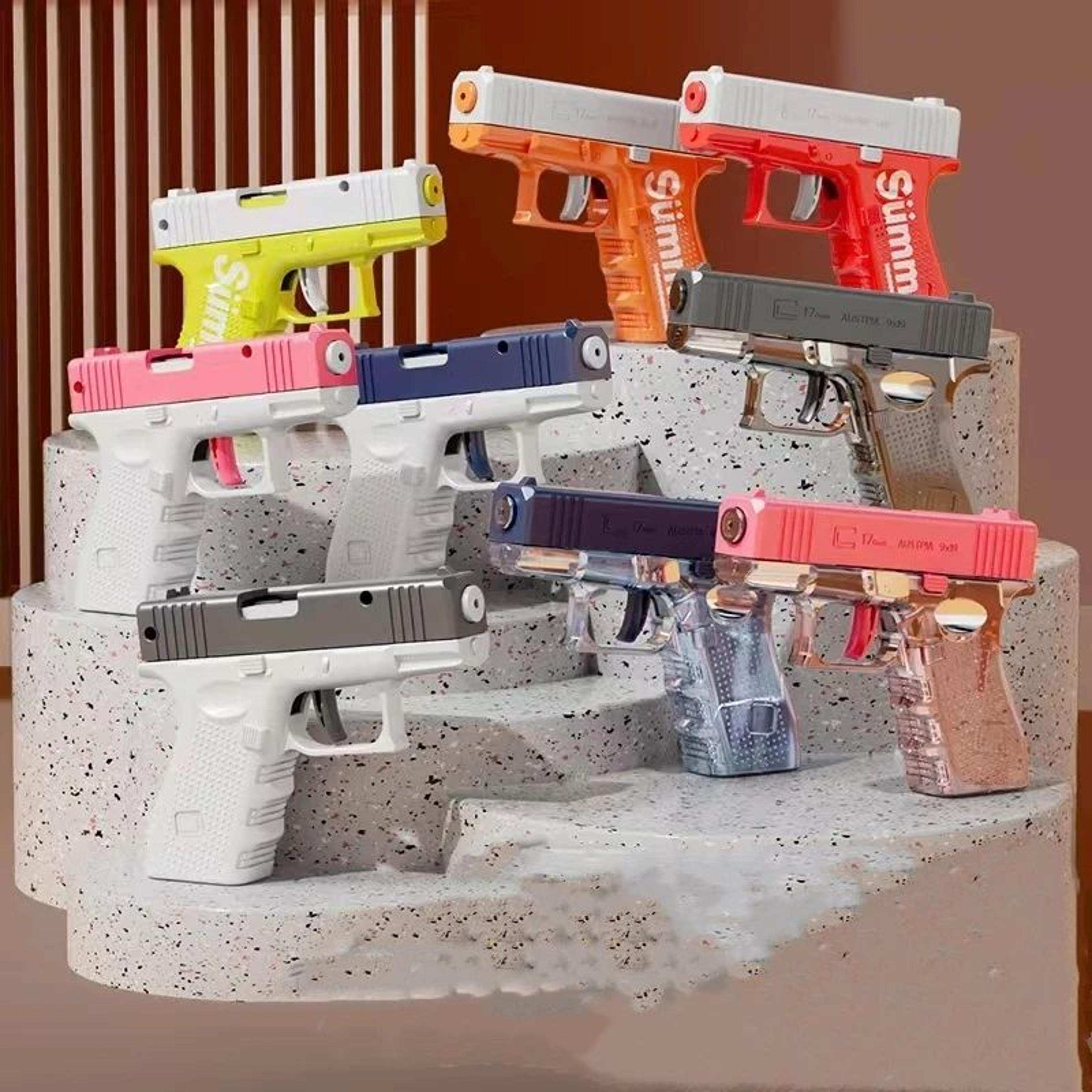 Summer Revolver Mechanical Water Gun Toy  Kids Water Blaster For Beach  Outdoor Play 1