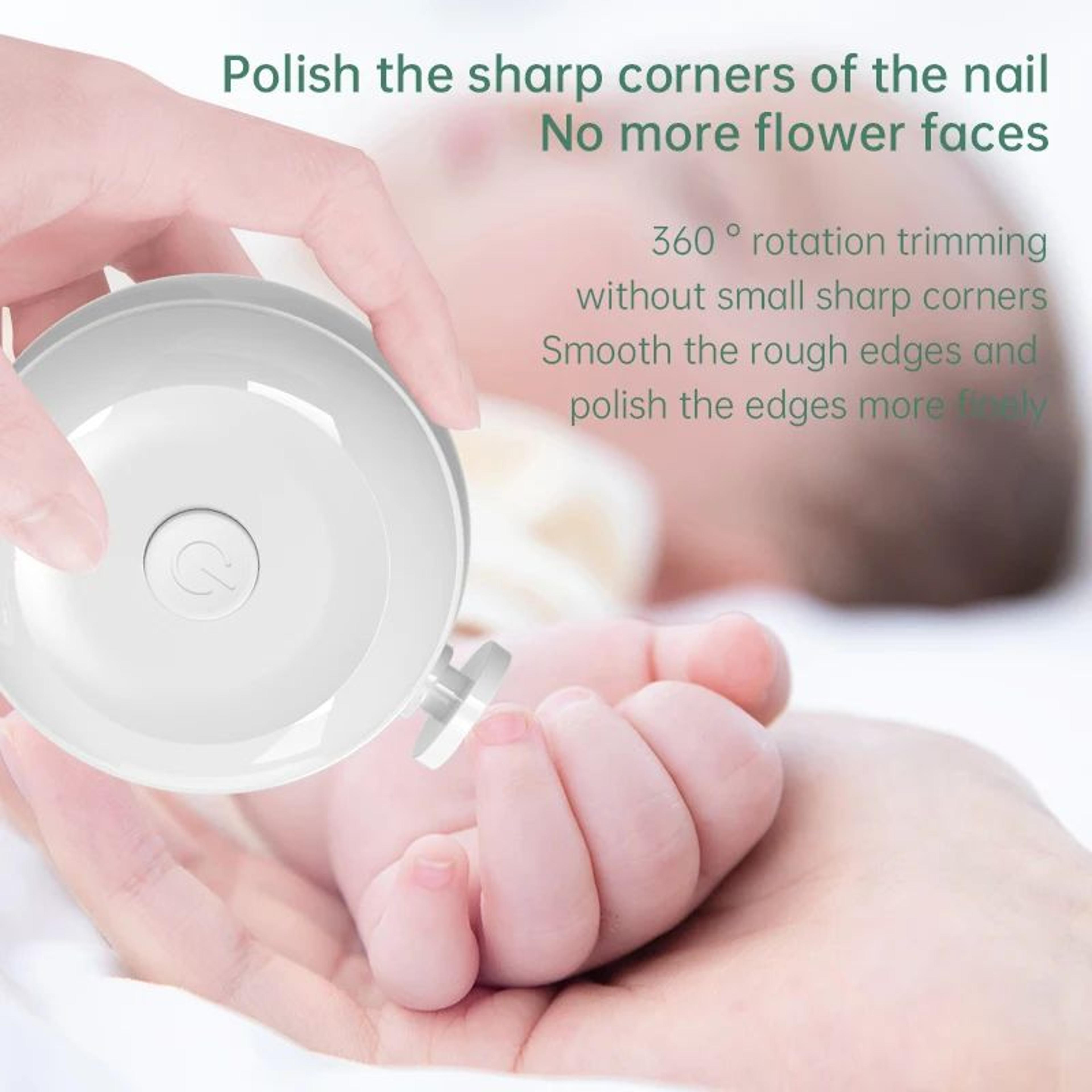 Gentle Electric Baby Nail Trimmer Kit  Safe Baby Nail File  Newborn Nail Clippers With Replacement  2