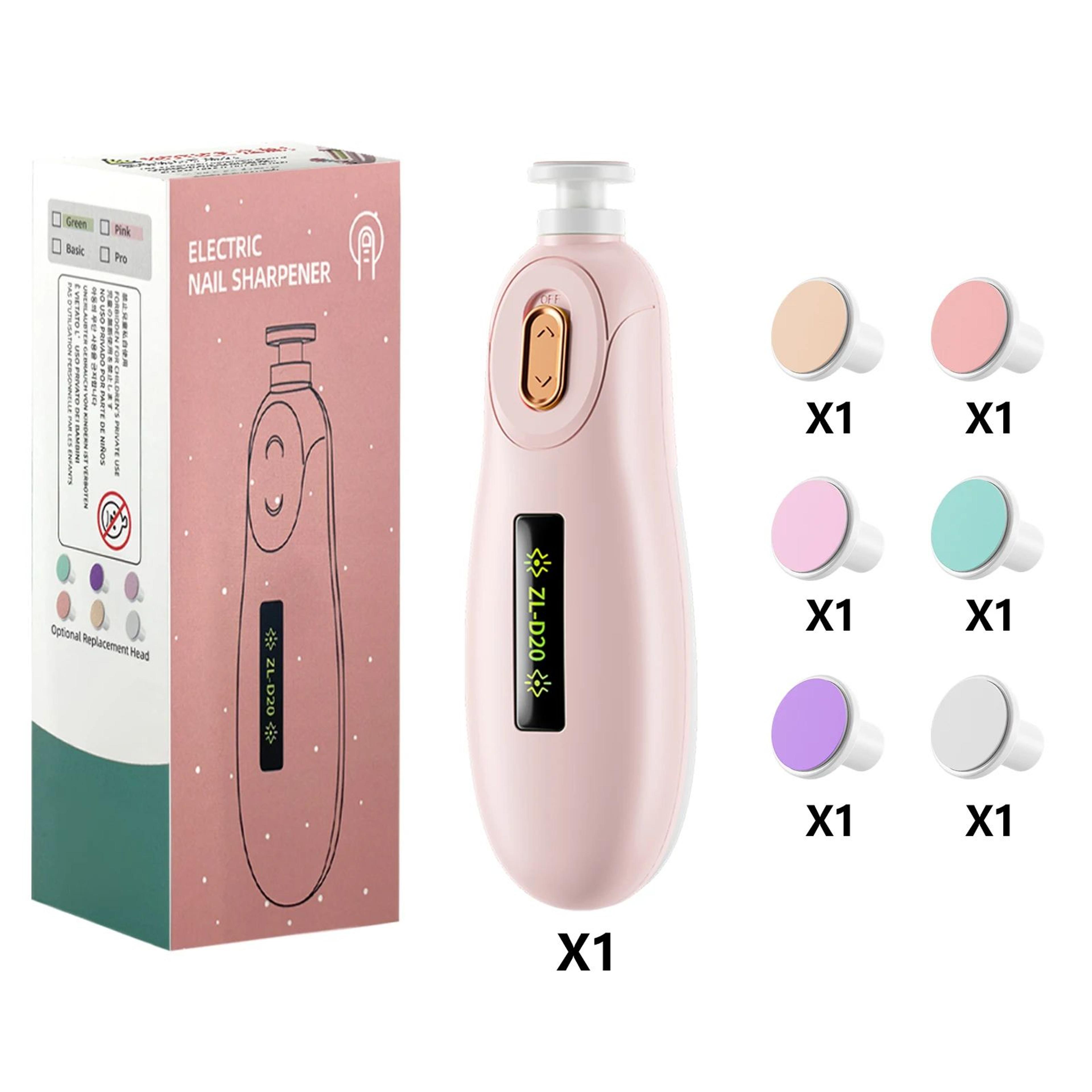 Gentle Baby Nail Trimmer With LED Light  Quiet Electric Baby Nail File  Safe Baby Manicure Set For  7
