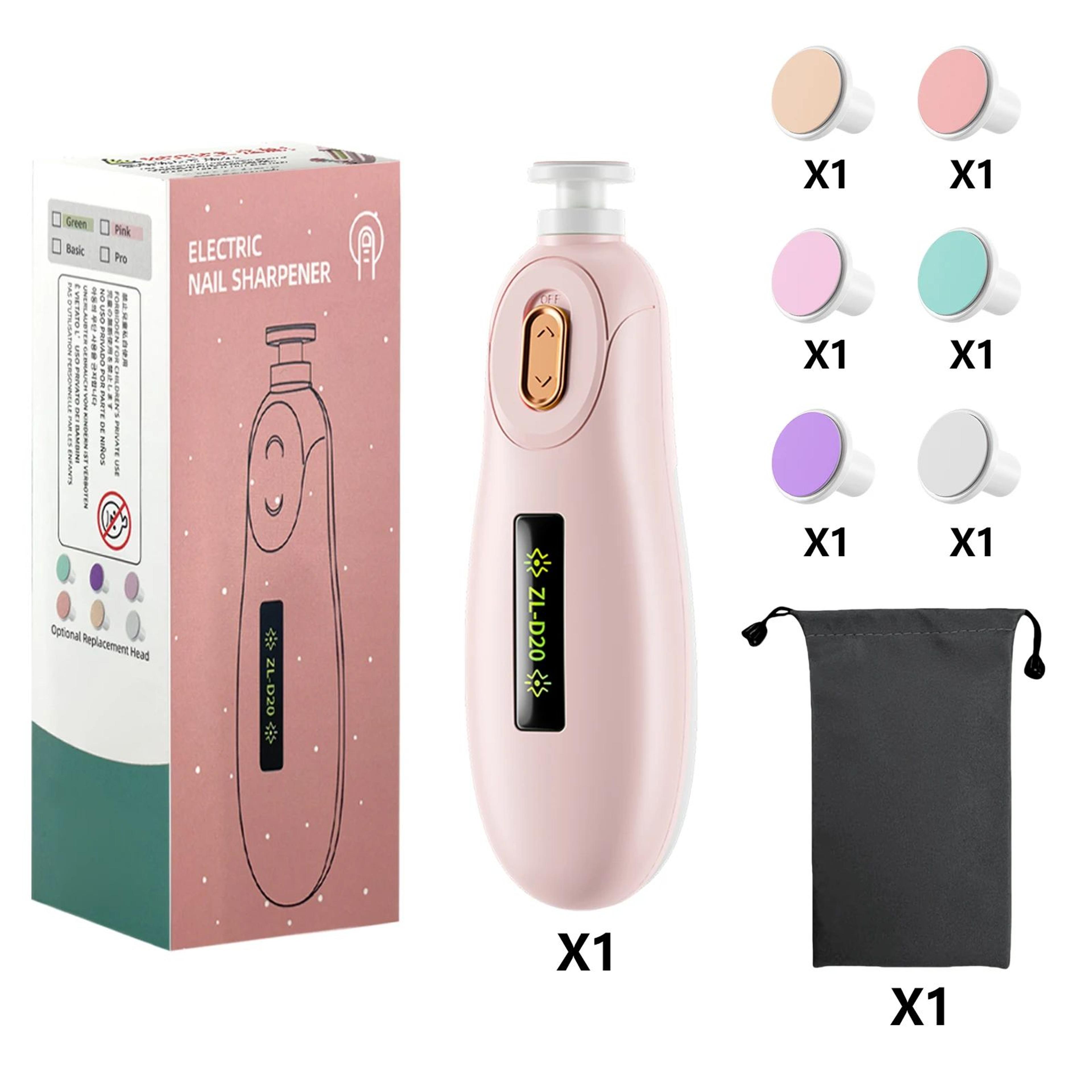 Gentle Baby Nail Trimmer With LED Light  Quiet Electric Baby Nail File  Safe Baby Manicure Set For  13