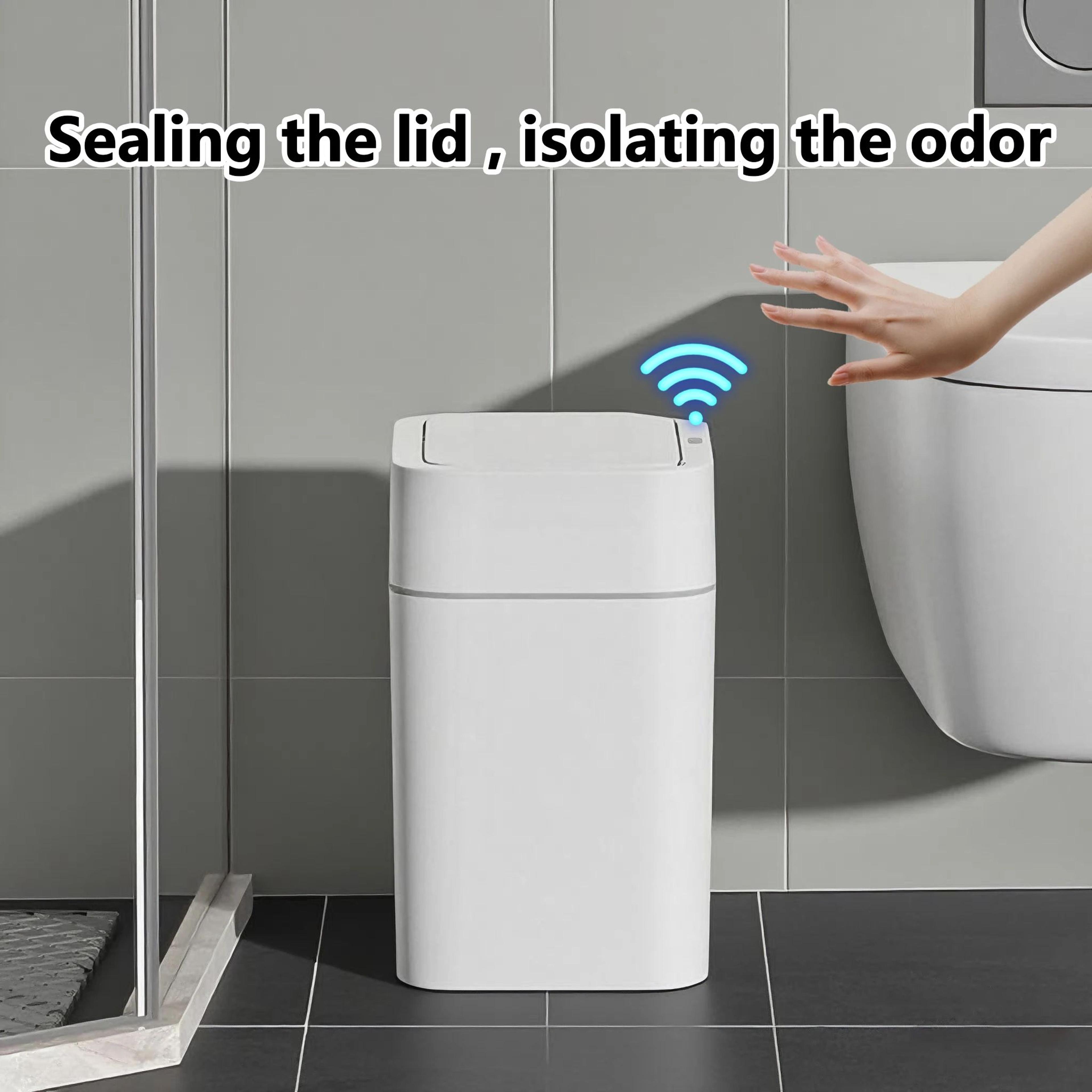 Touchless Motion Sensor Trash Can With Quiet SoftClose Lid  Smart Automatic Trash Can For Kitchen B 3