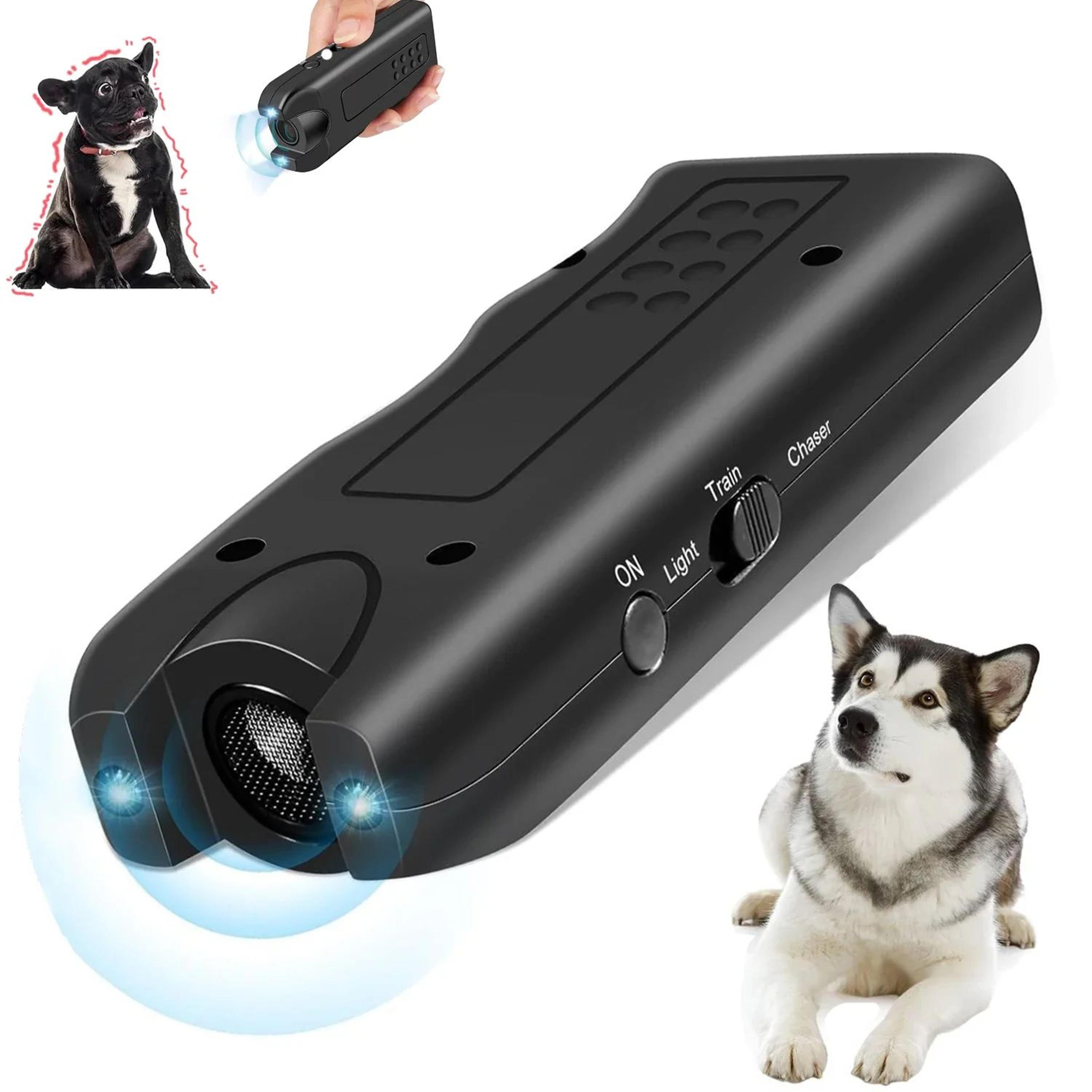 Portable Ultrasonic Dog Repeller With LED Light  Anti Barking Device  Handheld Dog Repellent For Tr 0