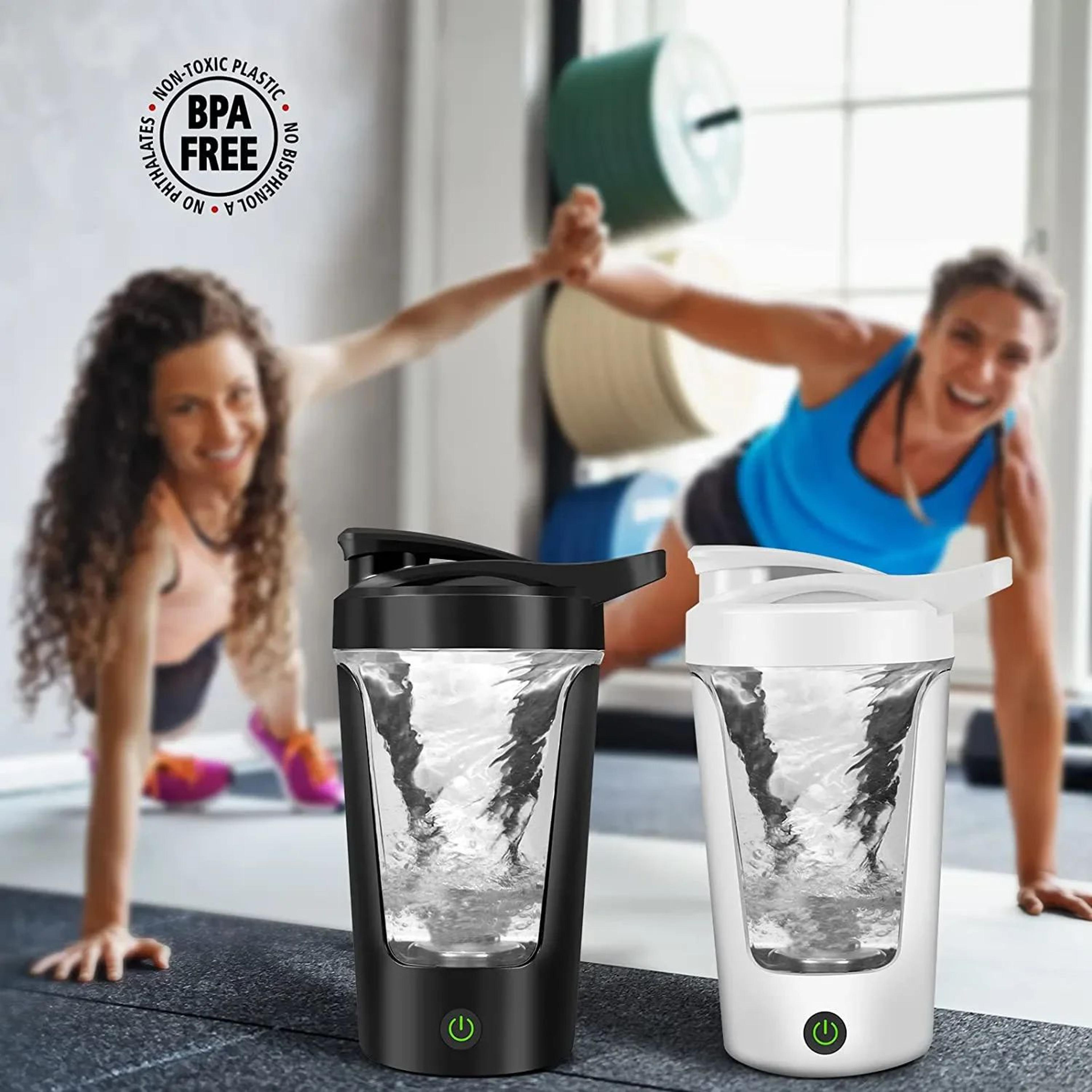 450ml Electric Shaker Bottle  USB Rechargeable Portable Protein Mixing Cup For Smooth Shakes Anywhe 4