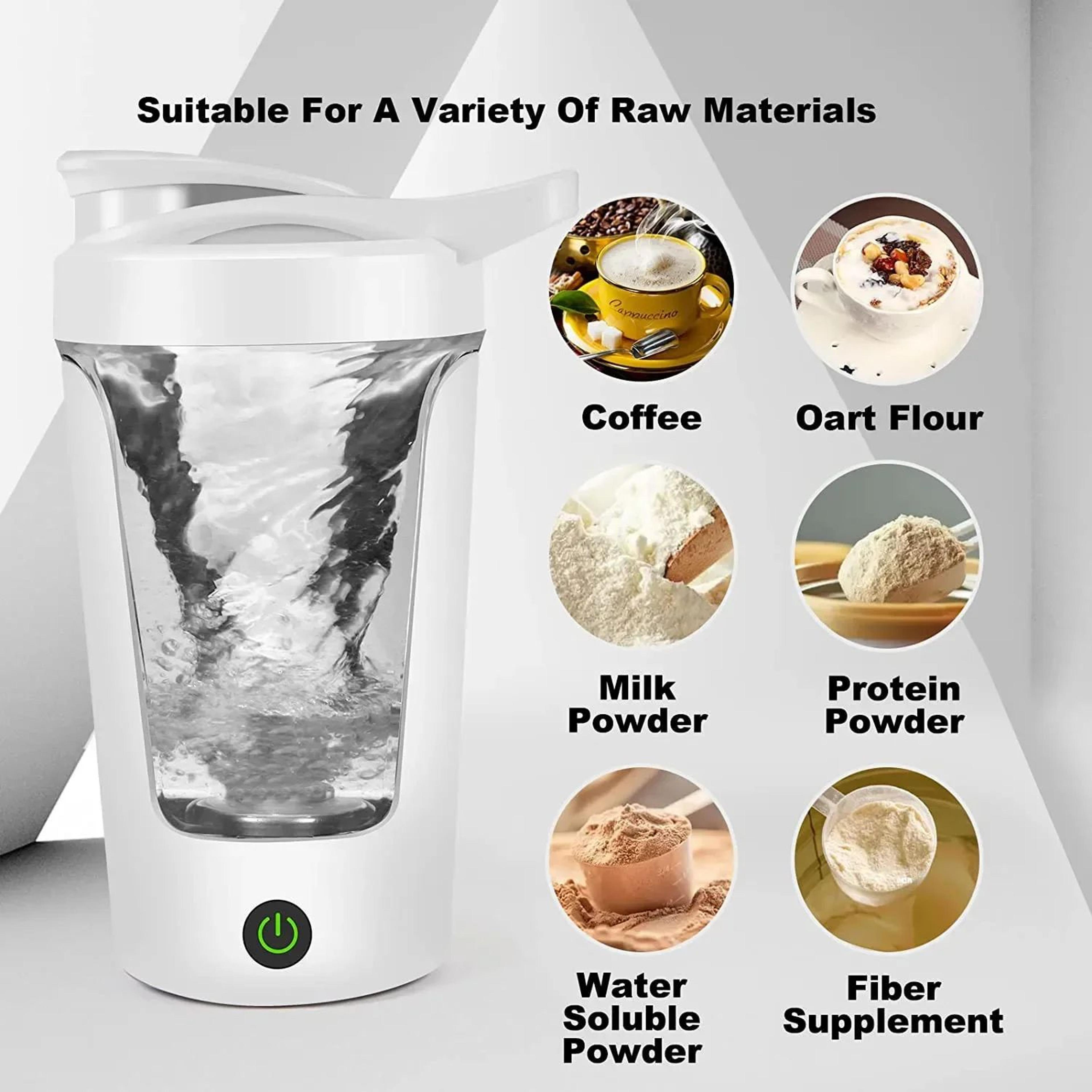 450ml Electric Shaker Bottle  USB Rechargeable Portable Protein Mixing Cup For Smooth Shakes Anywhe 5