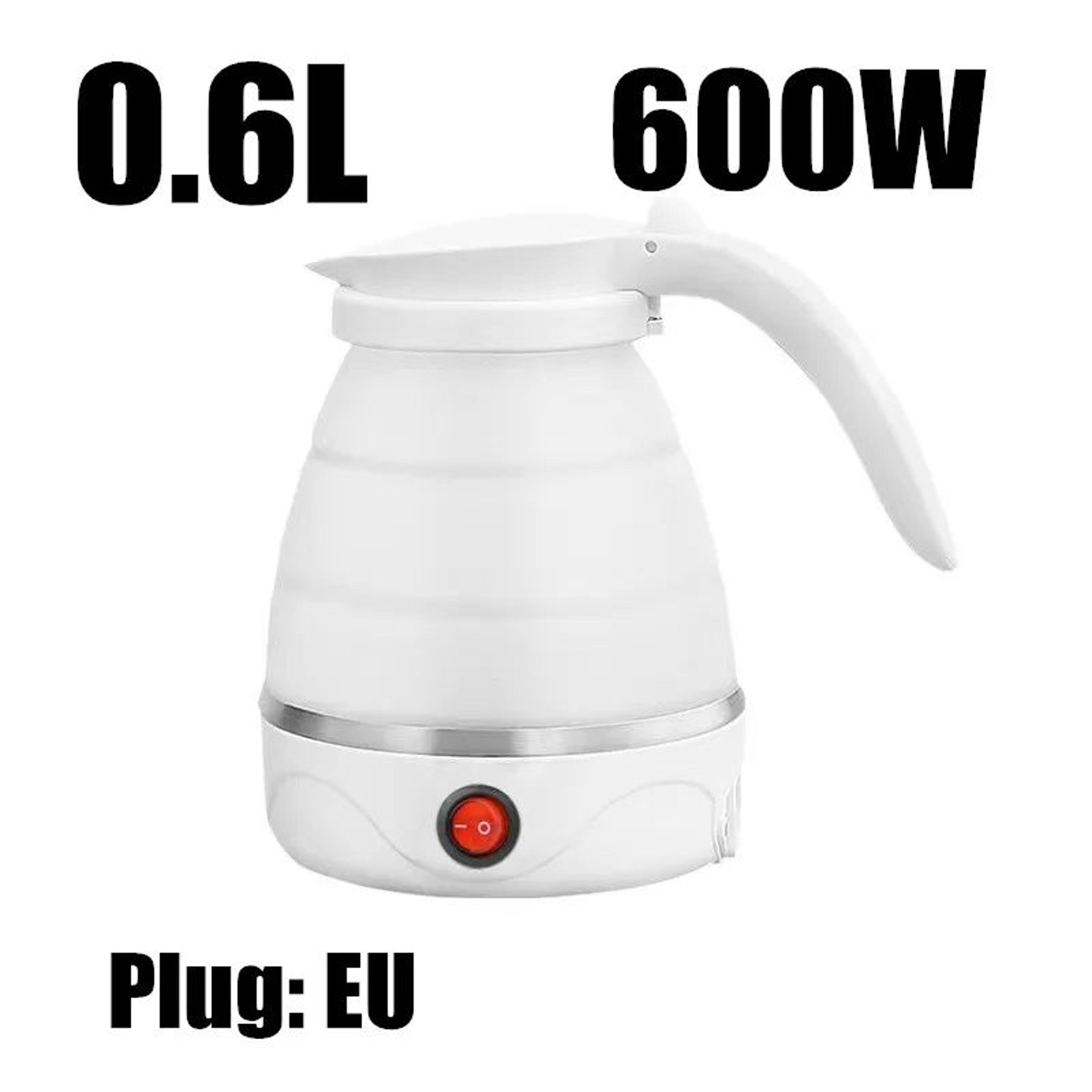 Foldable Travel Electric Kettle 600ml  Portable FastBoil Mini Water Boiler For Hotels Camping  Dail 6