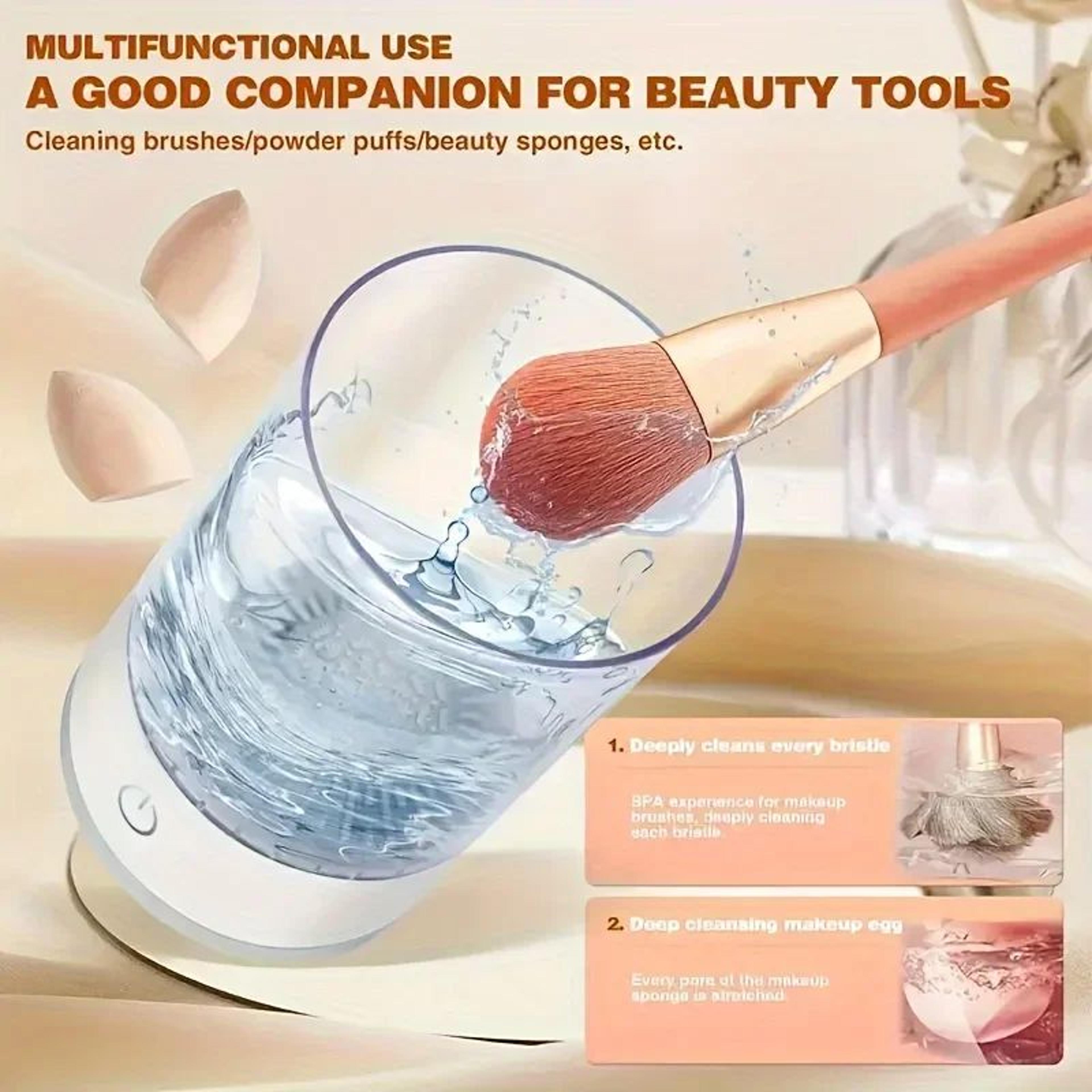 USB Makeup Brush Cleaner  Dryer  Electric Brush Washer Odorless PlugIn Cleaning Tool 2