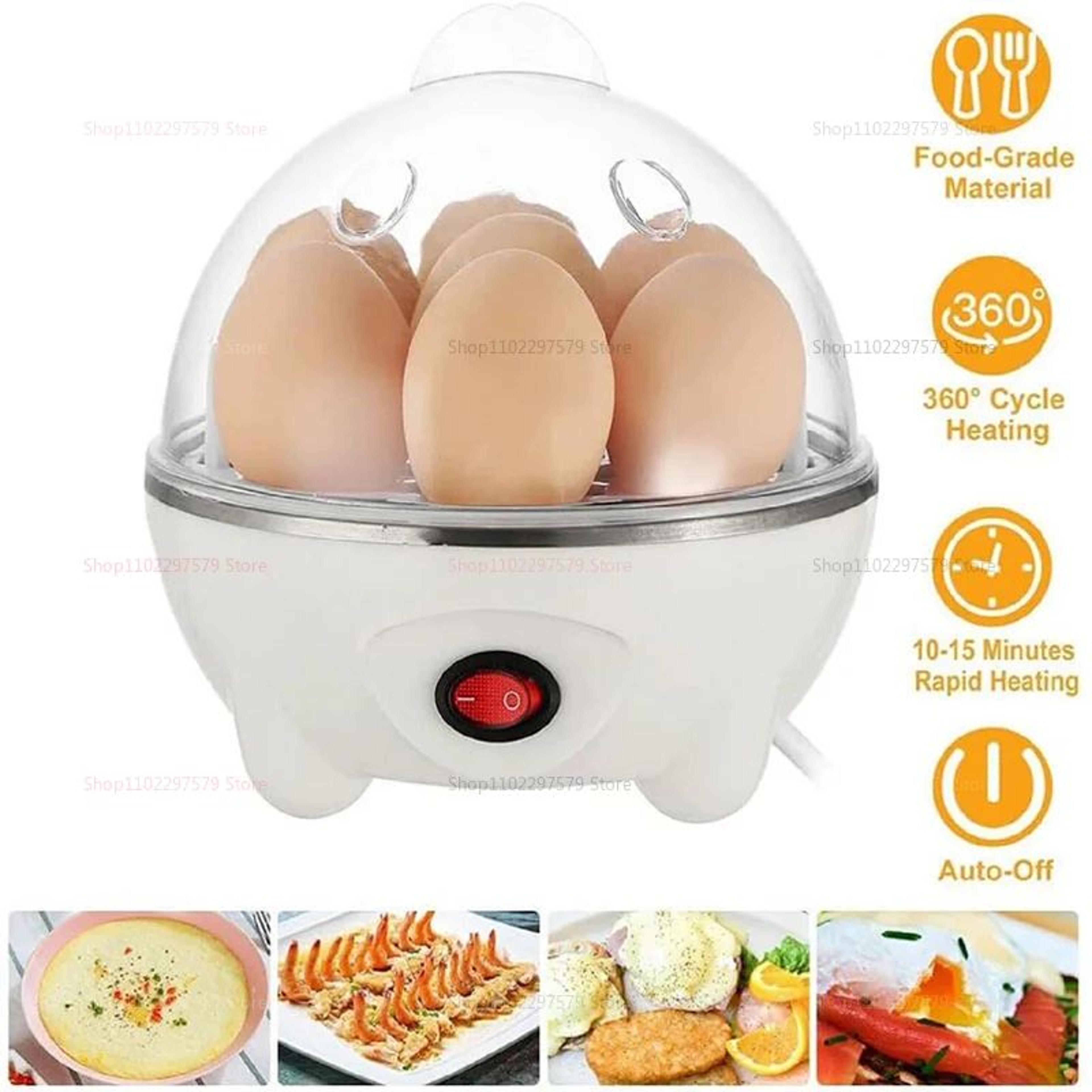Smart Mini Electric Egg Cooker  Egg Steamer With Auto ShutOff 2Egg Quick Breakfast Maker 3
