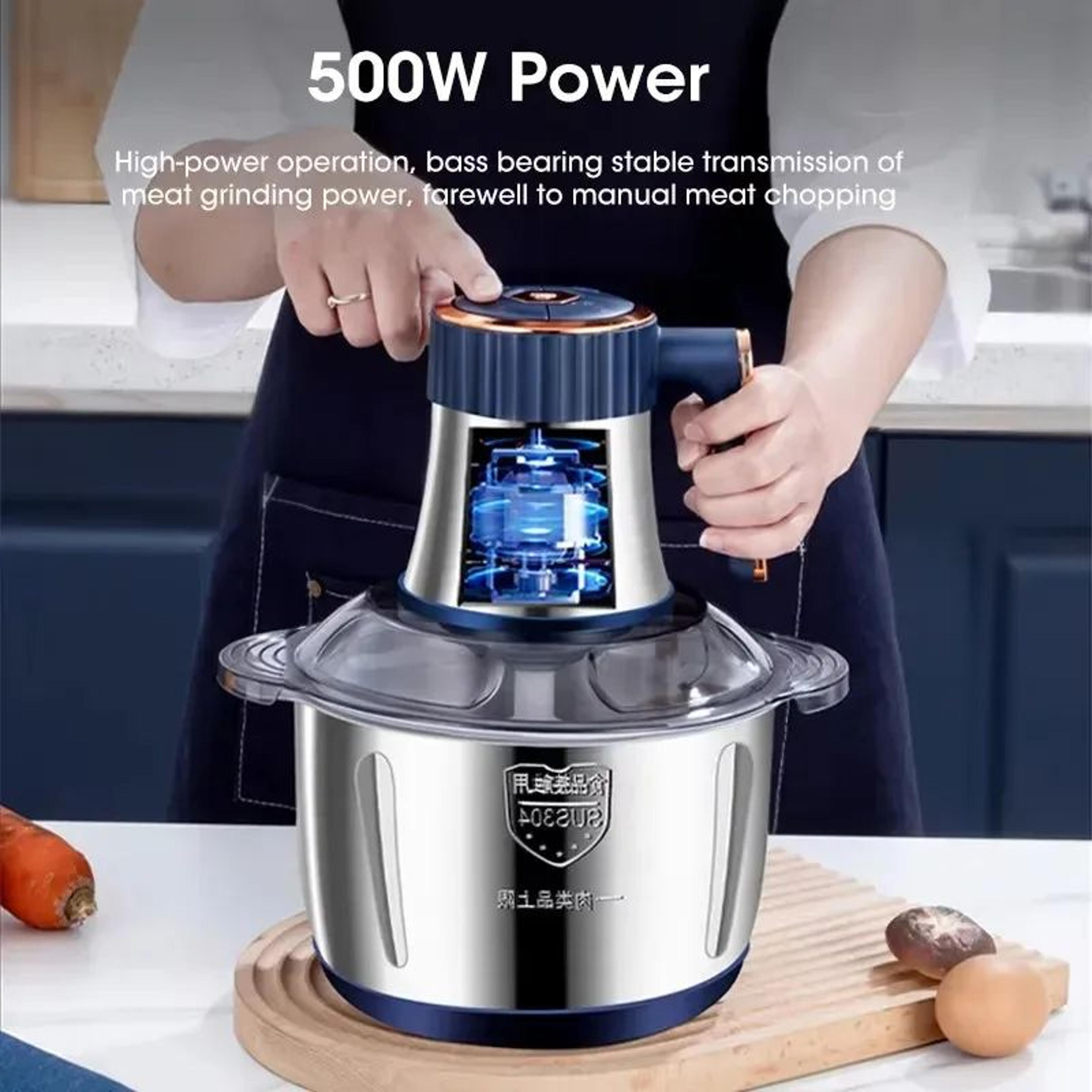 5L Stainless Steel Electric Meat Grinder  Food Chopper MultiSpeed Vegetable Processor 2