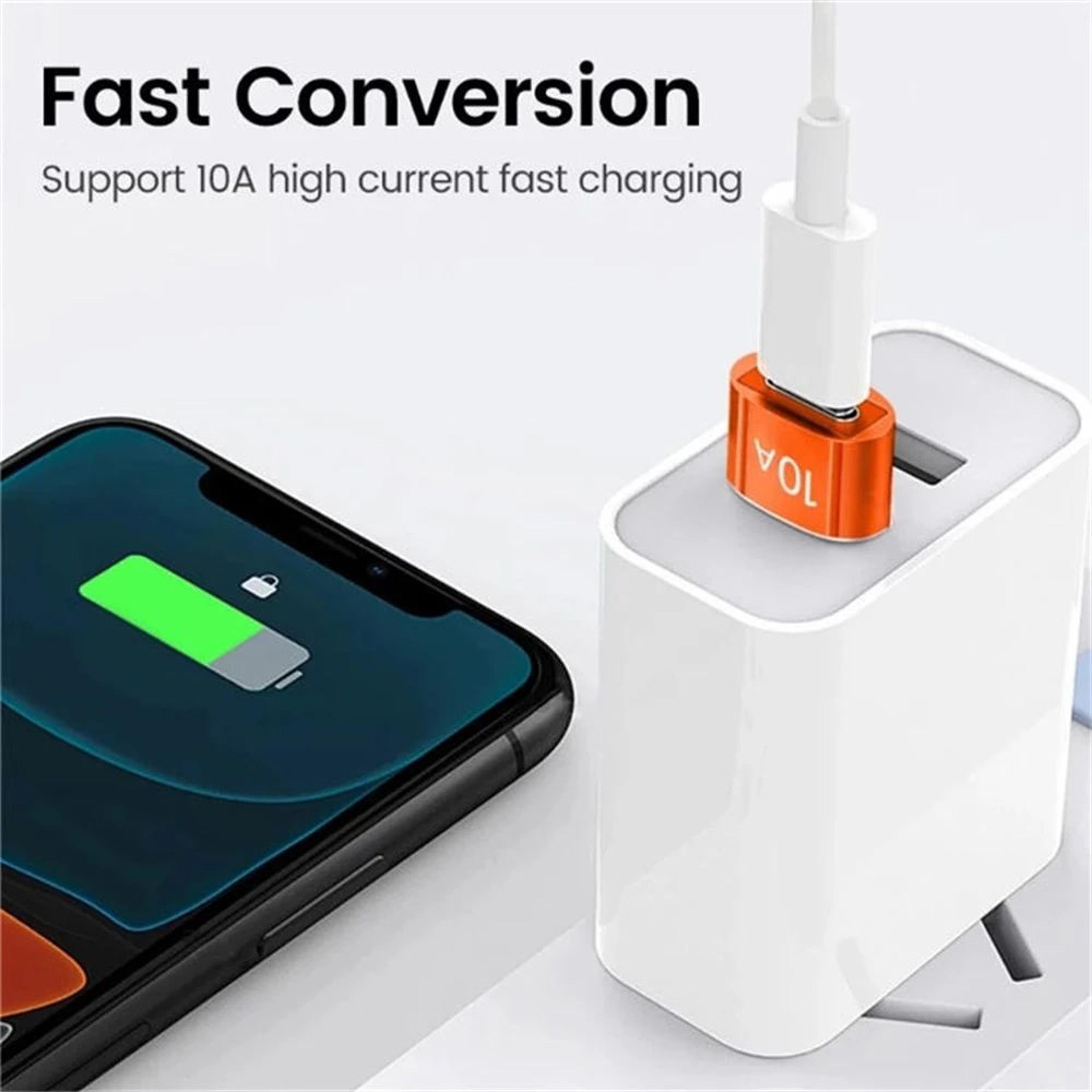 USB 30 USBC OTG Adapter 10A Fast Charge  Data Transfer USBA To TypeC Converter 2