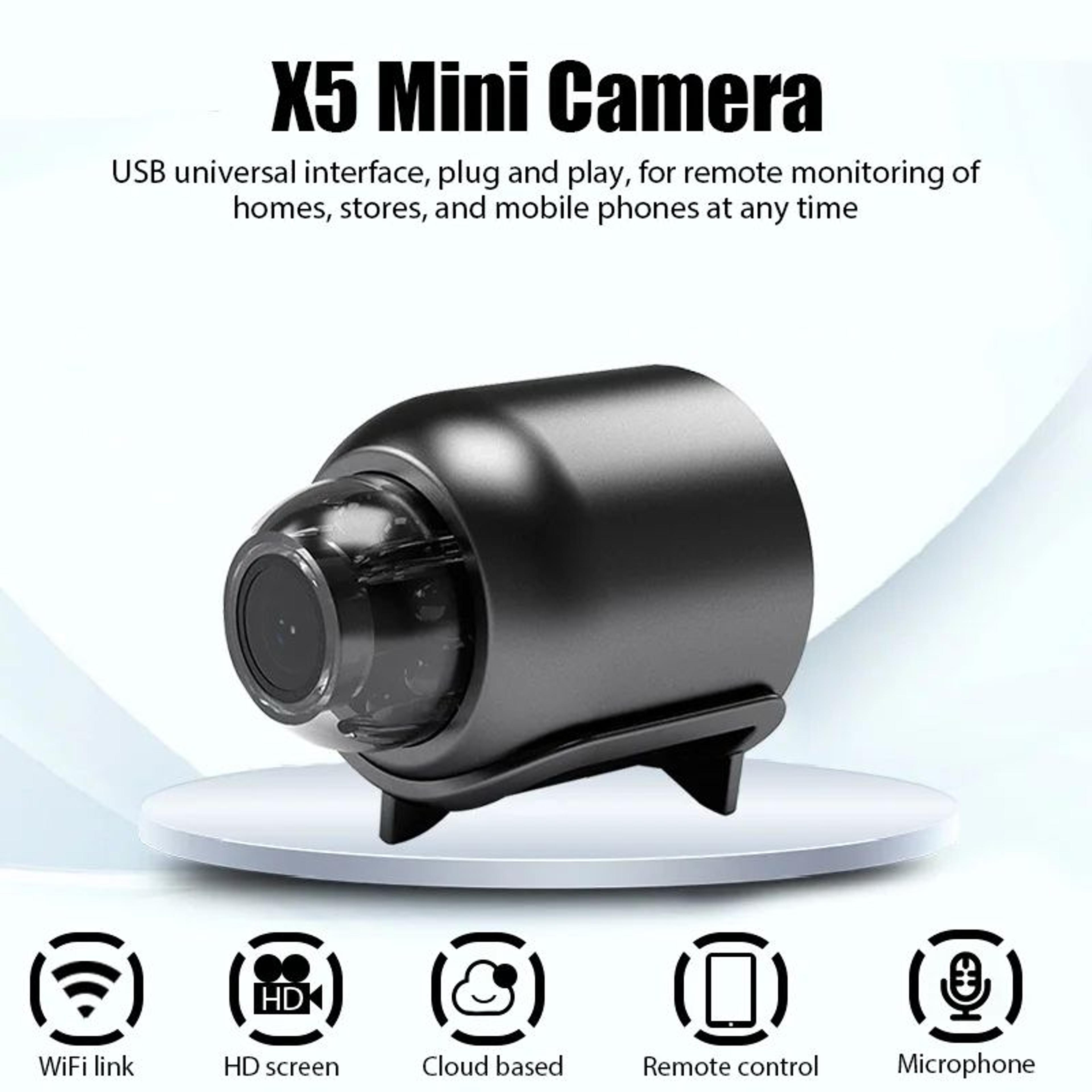 X5 1080P Mini WiFi Camera With Night Vision  Motion Alerts  Wireless Security Recorder 1