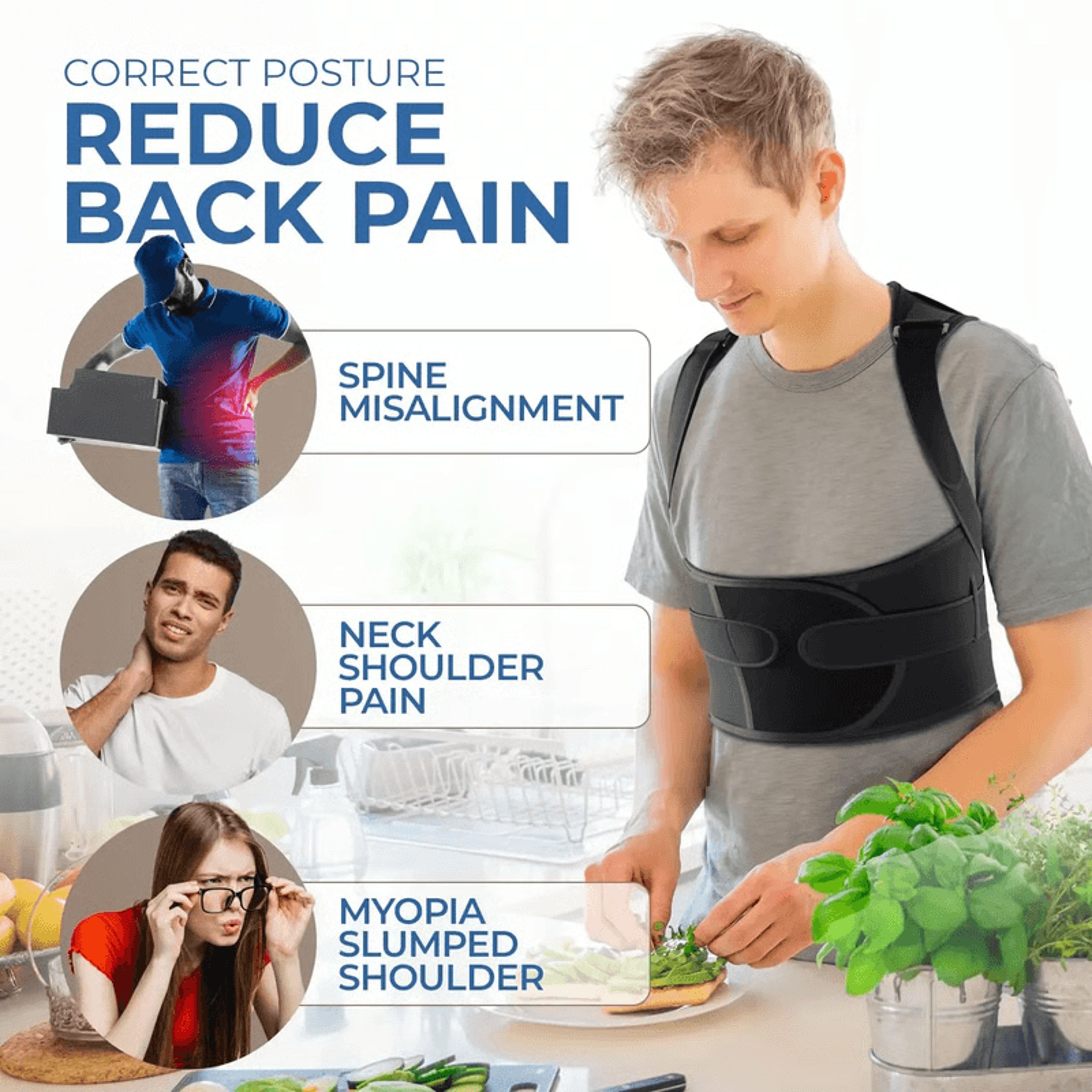 upper back brace for spine alignment