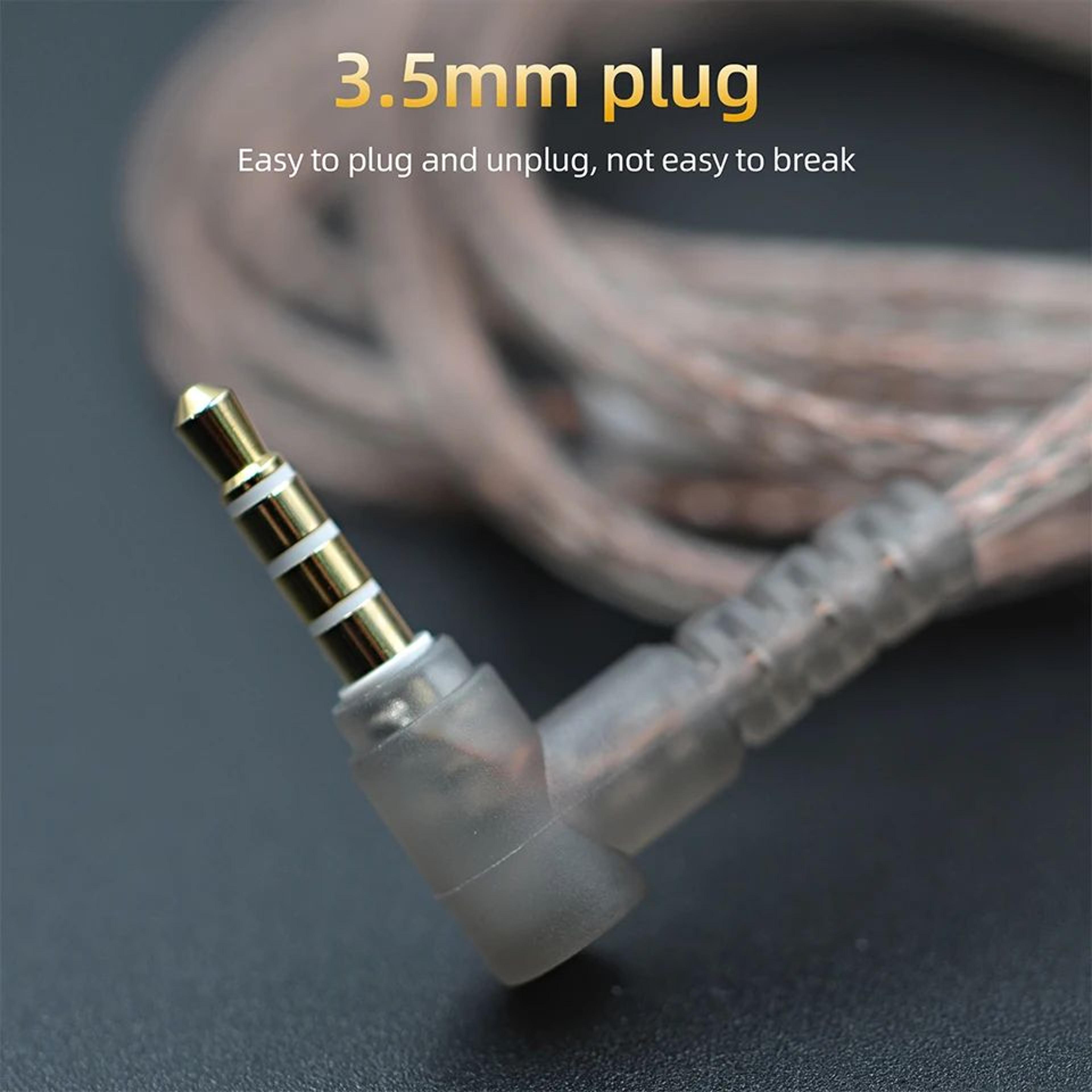 KZ 784Core Mixed Copper Upgrade Cable  075mm 2Pin IEM Replacement Wire For Clearer Richer Sound 4