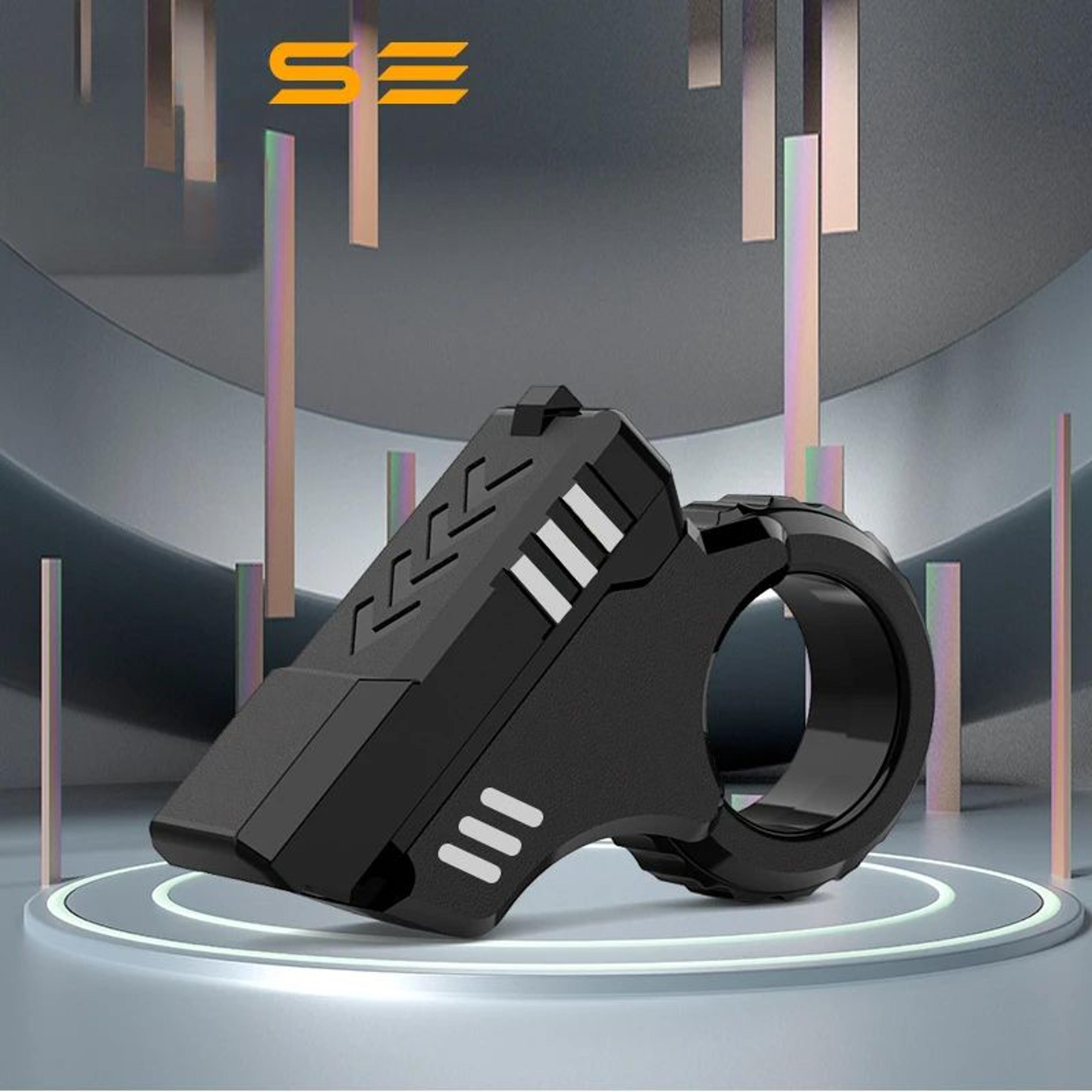 3D Printed Rotary Finger Slider Fidget Toy  Textured Ratchet Stress Relief Desk Fidget 0