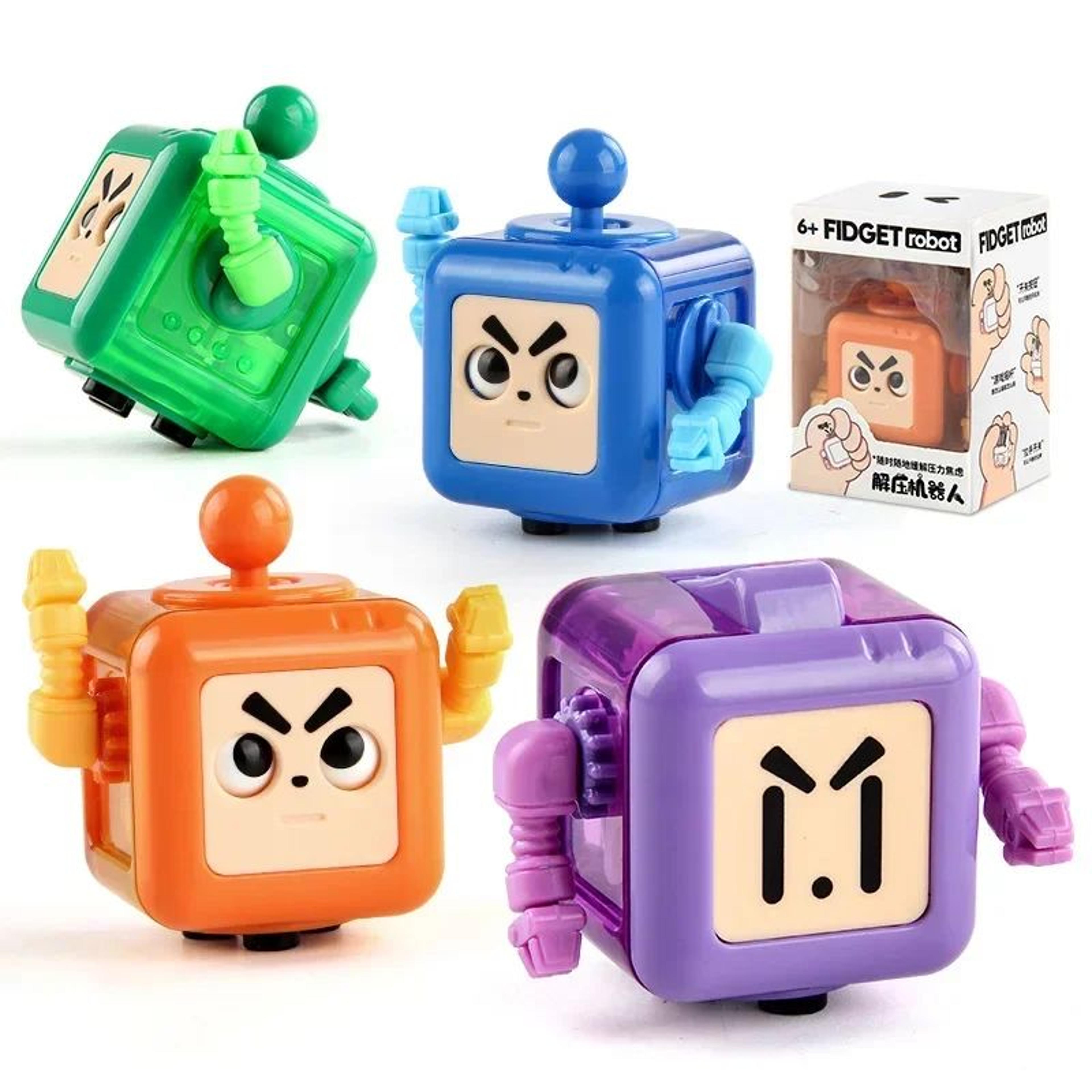 Robot Fidget Cube Stress Relief Toy  Sensory Handheld Fidget Block For Kids  Adults 2