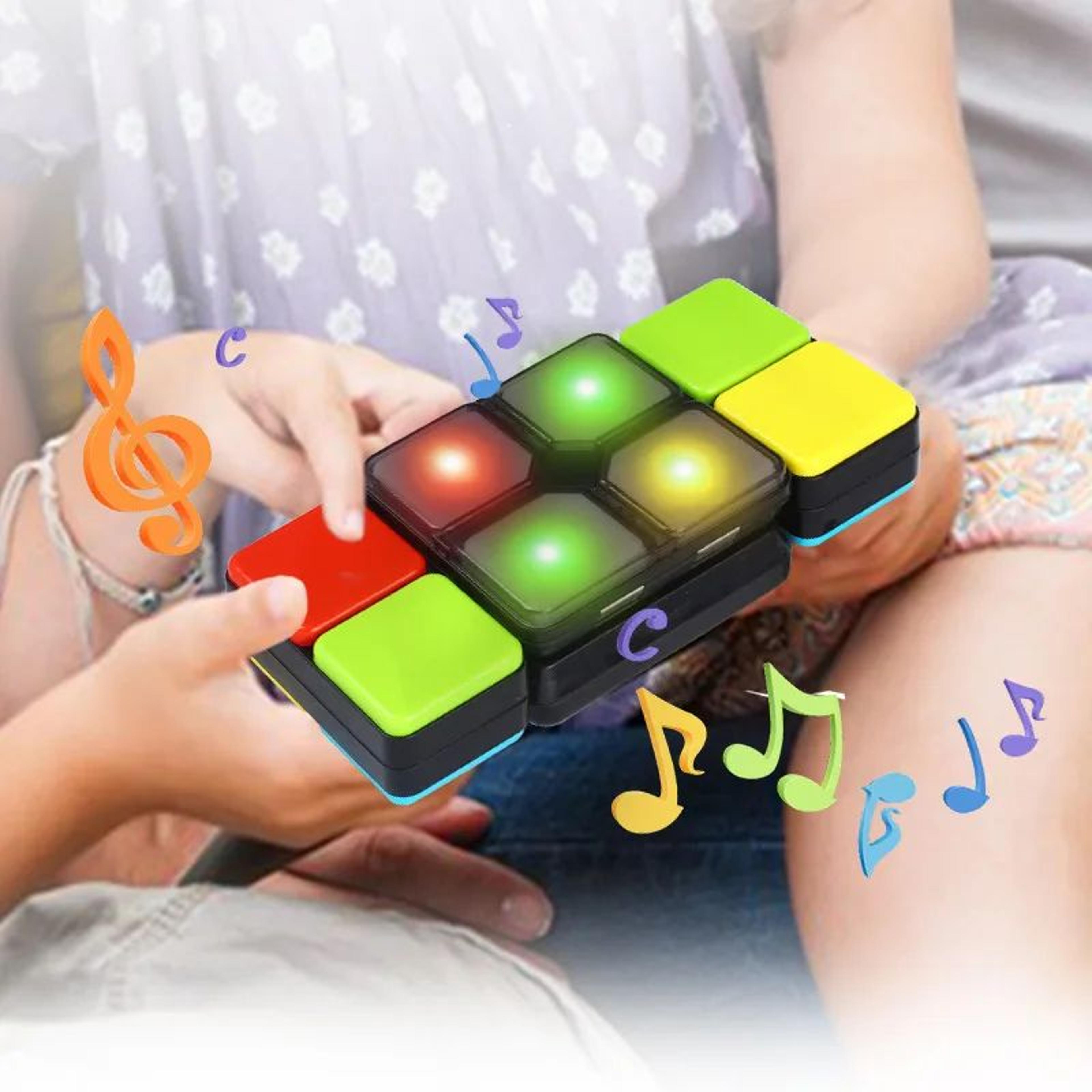 FlipSlide Smart Handheld Puzzle Game  Electronic Handheld Game And Light Up Fidget Toy With 4 Modes 1
