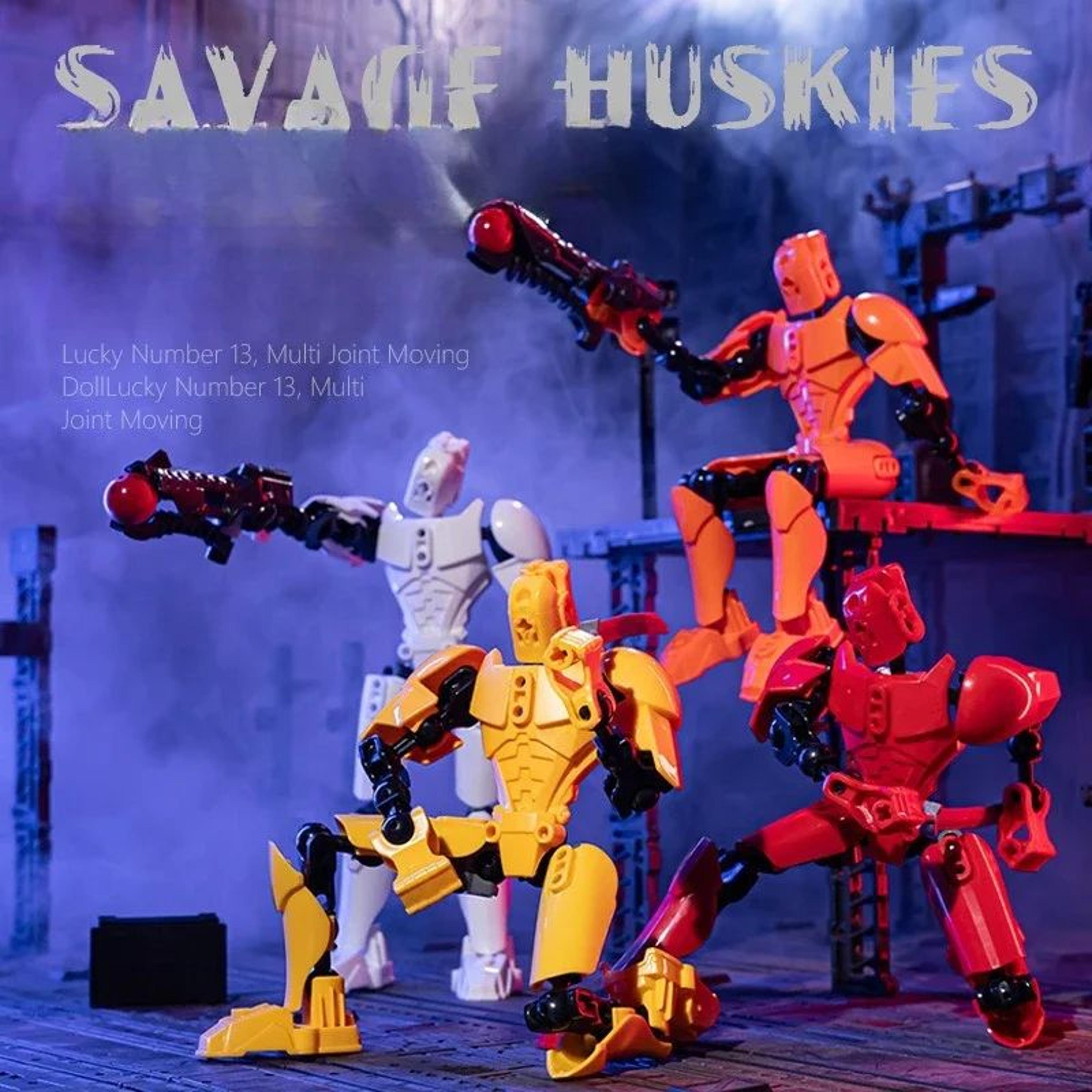 Dummy 13 Building Block Warrior  MultiJointed Poseable 3D Printed Mannequin Action Figure 5