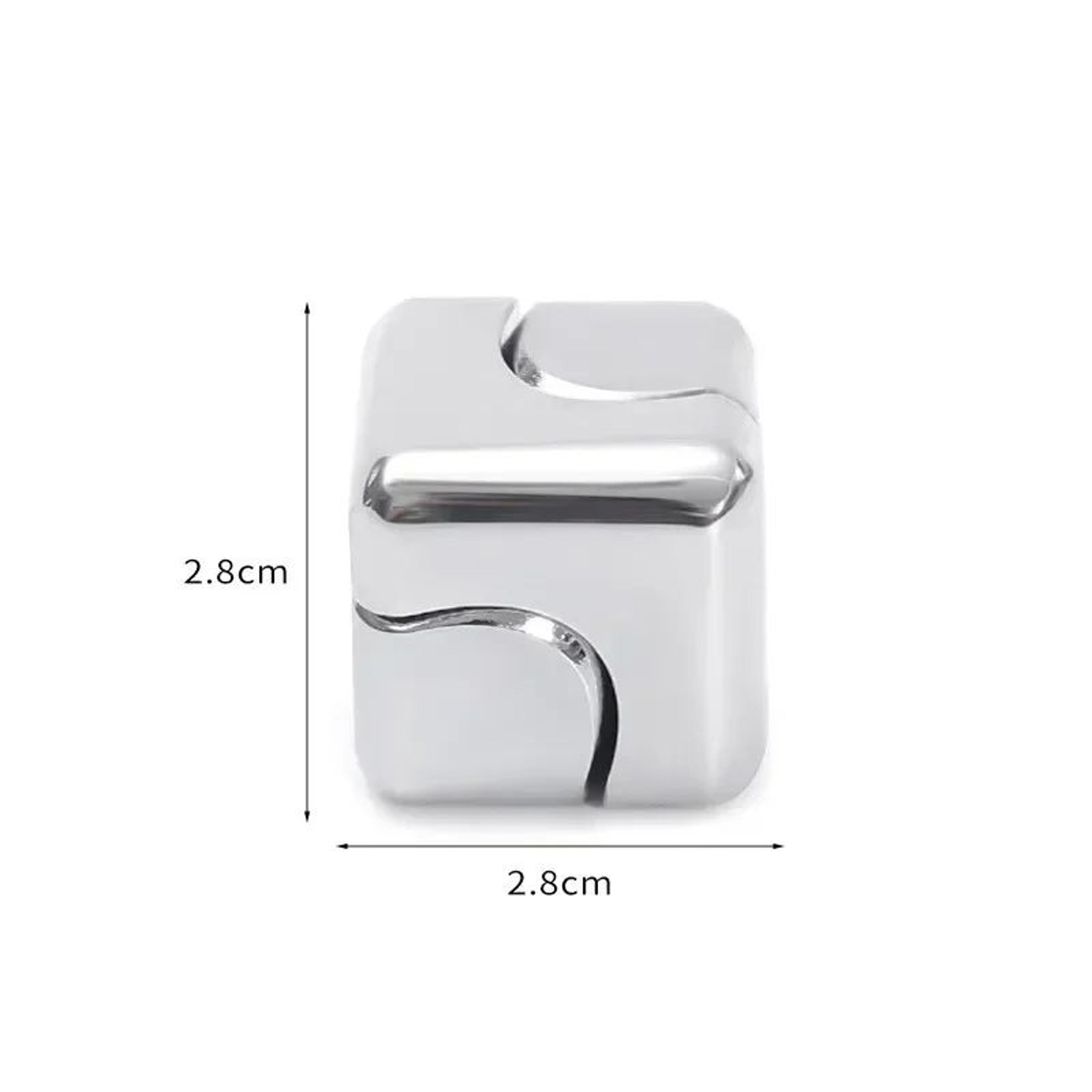 Metal Cube Fidget Gyroscope  Silent Bearing Spinner For Stress Relief  Focus 8