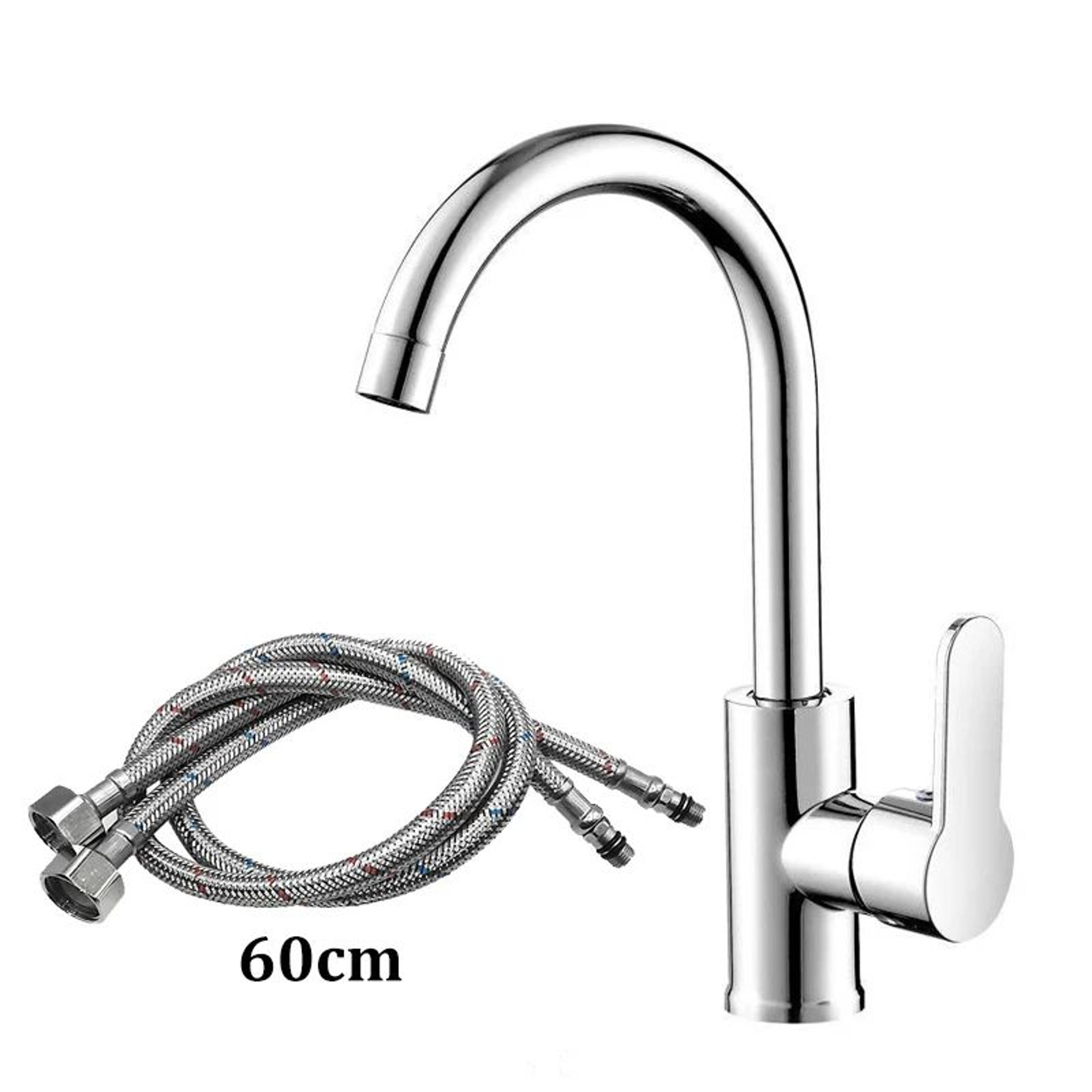 Stainless Steel Hot  Cold Kitchen Faucet With SplashProof Sprayer  Single Handle Sink Mixer 7