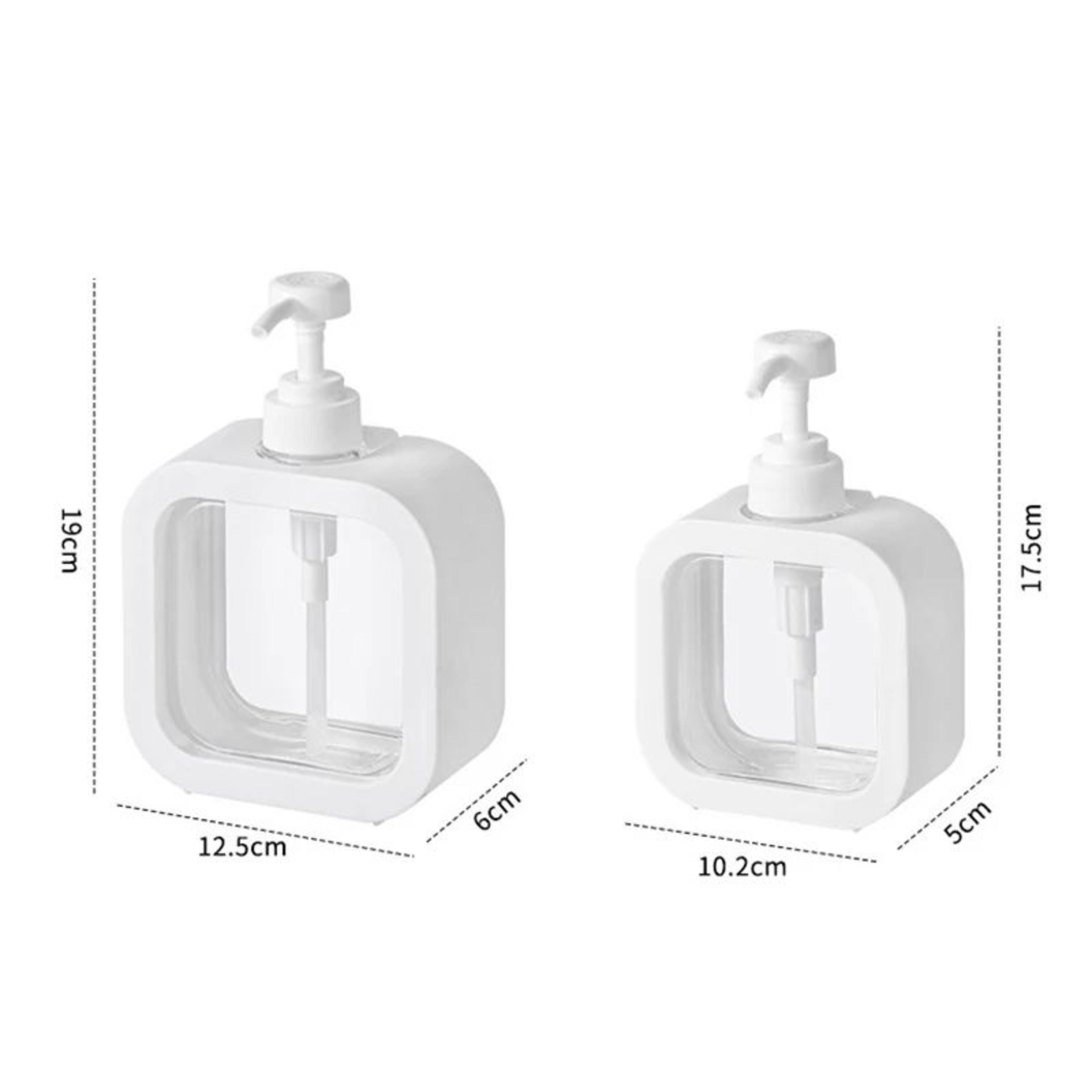 Transparent Refillable Soap Dispenser Pump Bottle 300ml500ml  LeakProof Lotion  Shampoo Dispenser 5