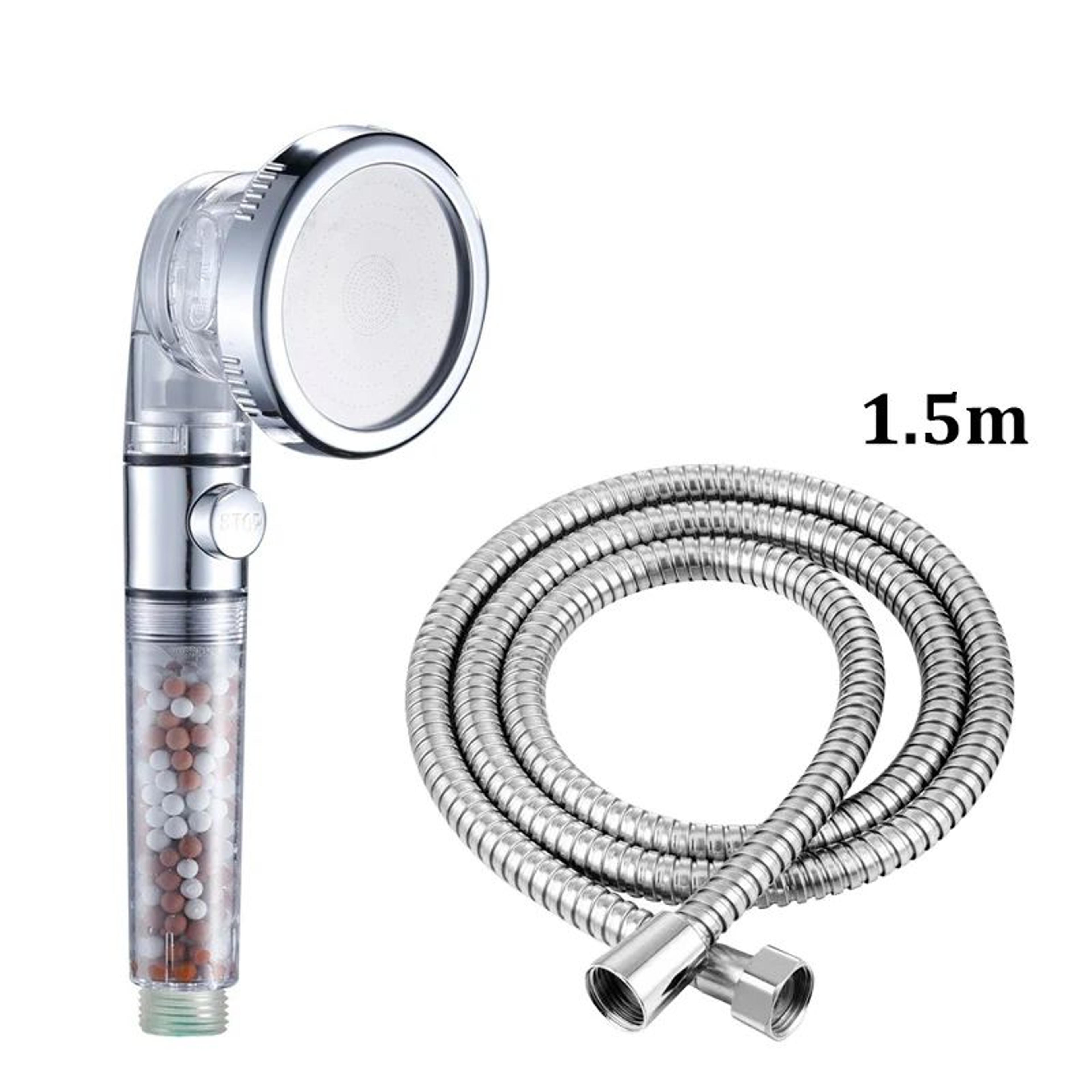 3Mode High Pressure Shower Head With Filtered Shower Head Beads  OneTouch Stop  WaterSaving Handhel 11