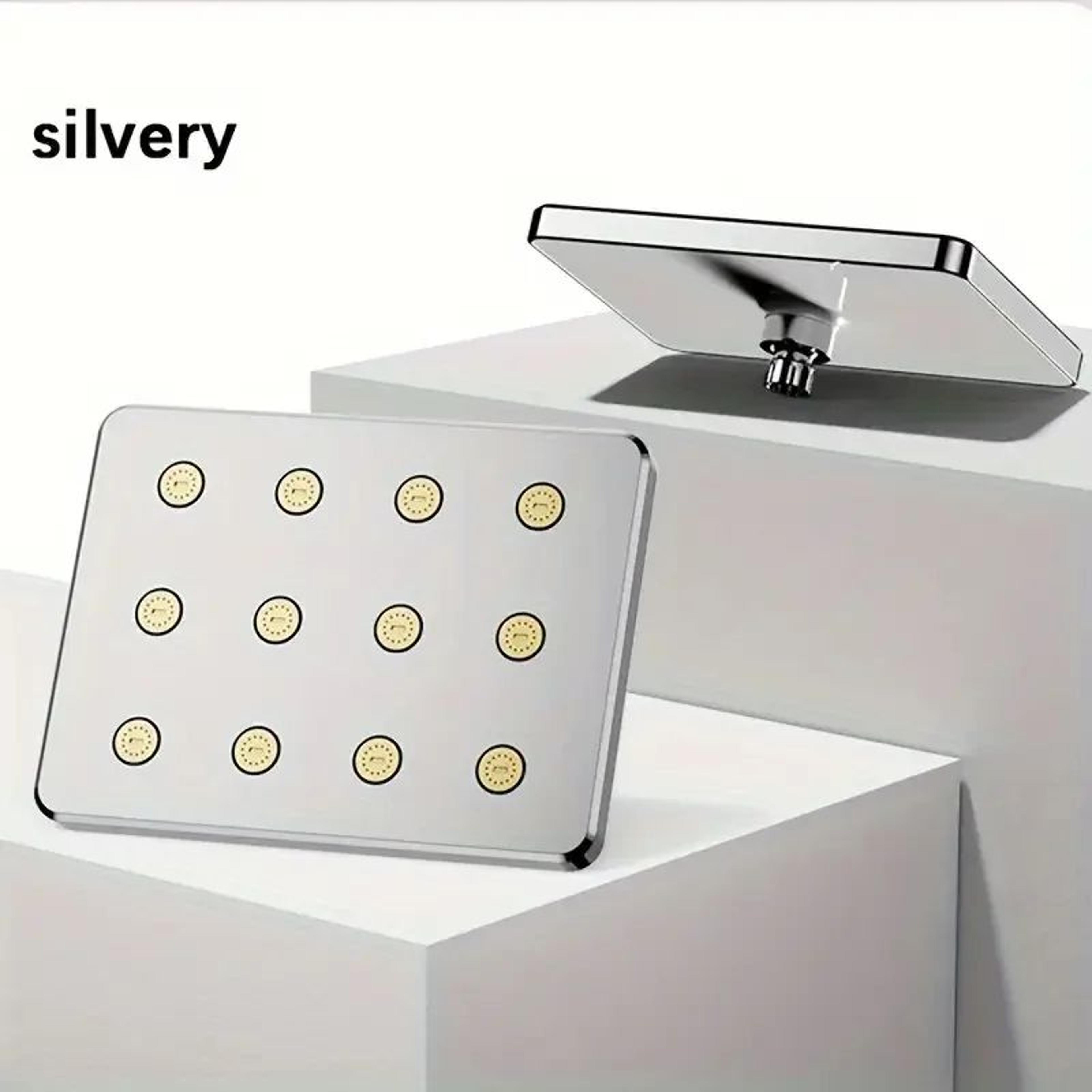 10Inch Rainfall High Pressure Shower Head  Universal AntiClog Overhead Spa Spray 7