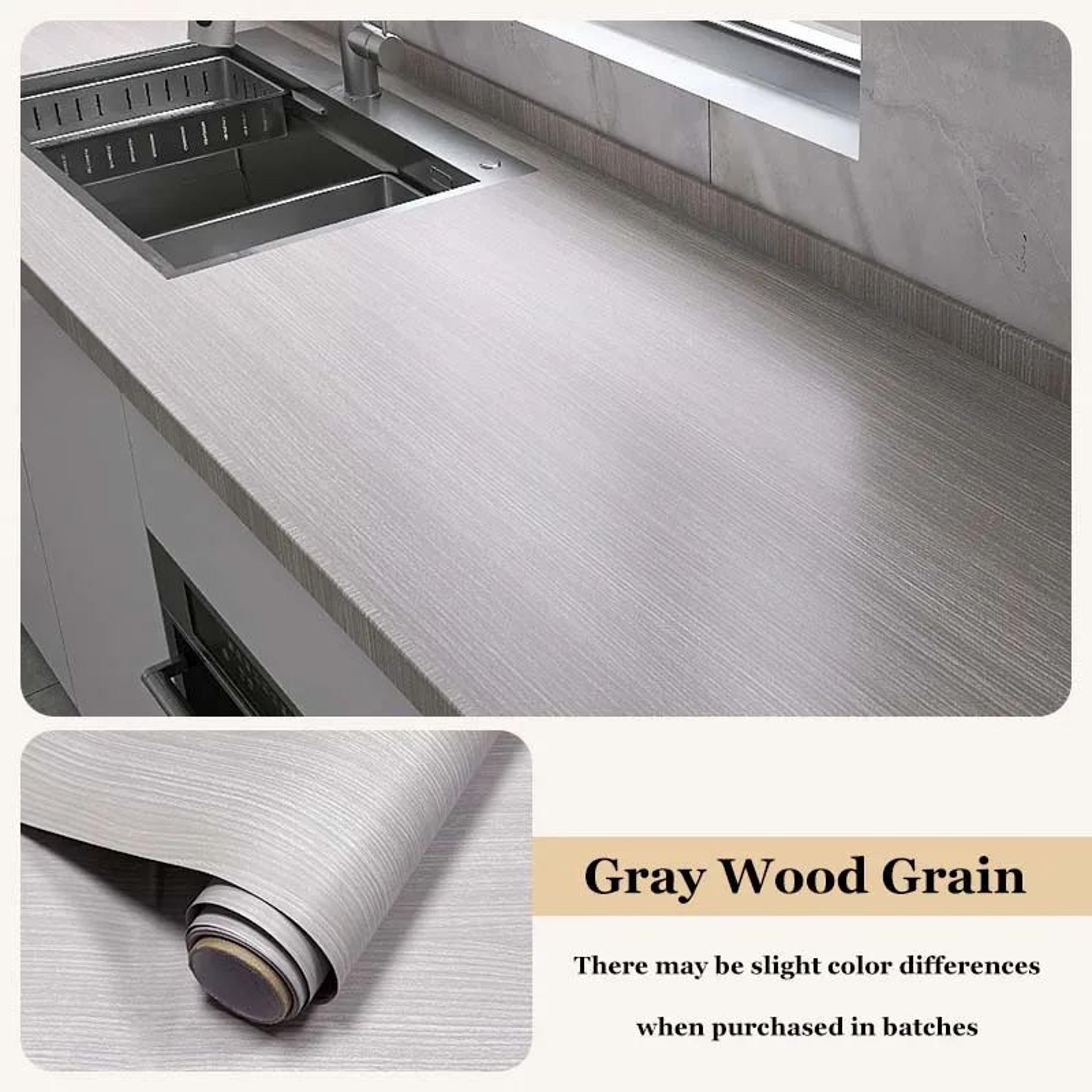 Wood Grain Peel  Stick Cabinet Film  Waterproof FlameRetardant Kitchen Renovation Wrap 9