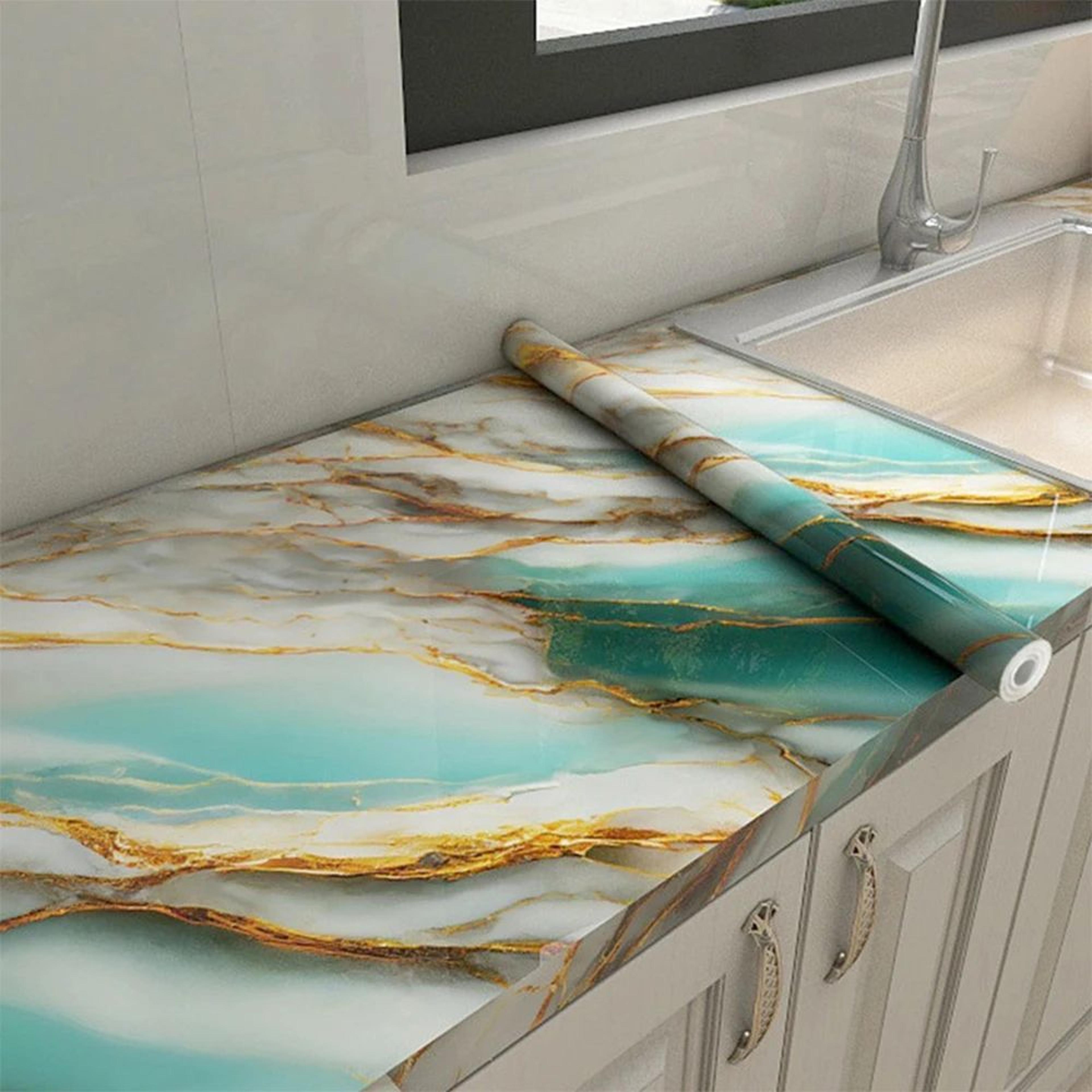 HeatShield Peel  Stick Backsplash Film  Waterproof Tile Stickers OilProof Kitchen Wallpaper For Cab 23