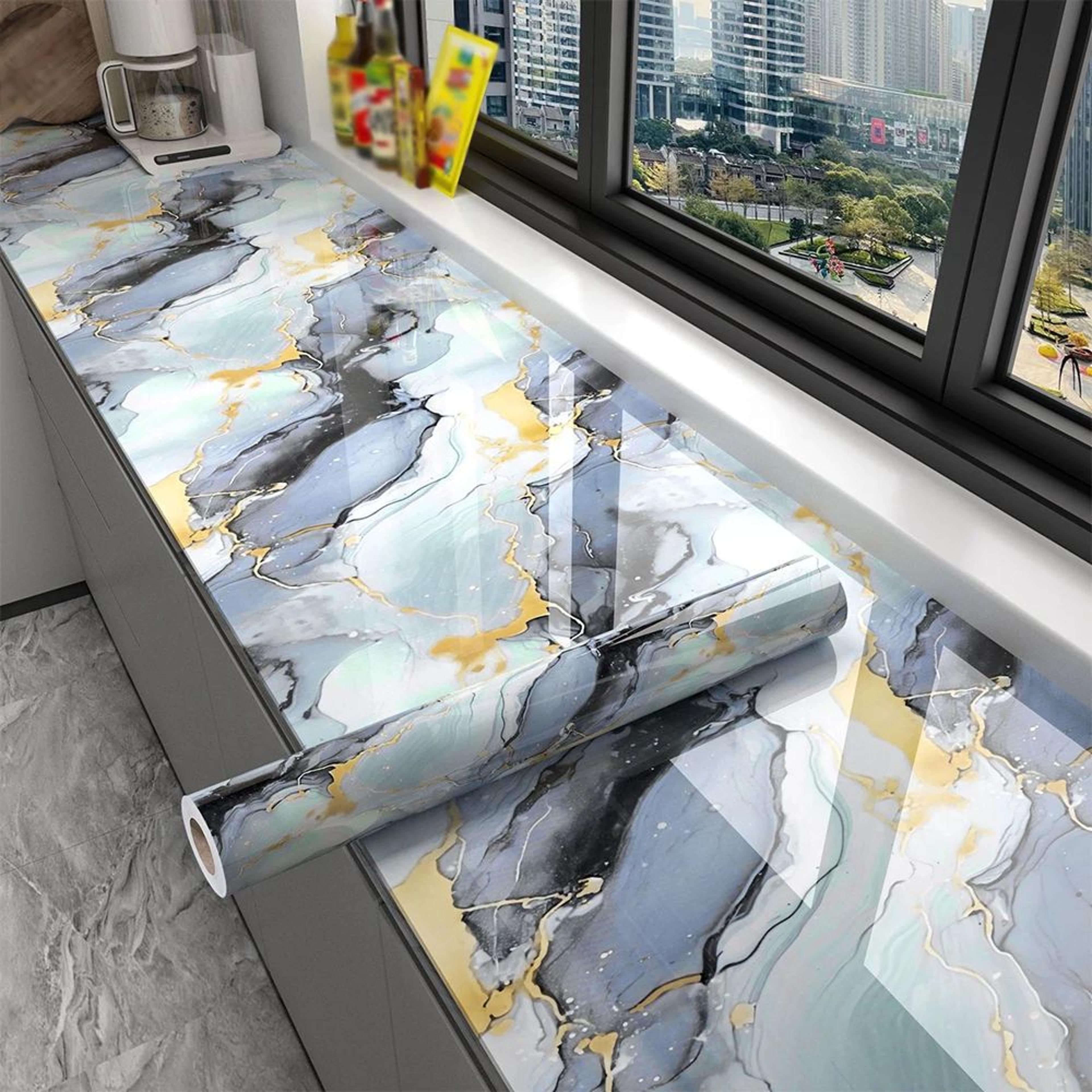 HeatShield Peel  Stick Backsplash Film  Waterproof Tile Stickers OilProof Kitchen Wallpaper For Cab 15