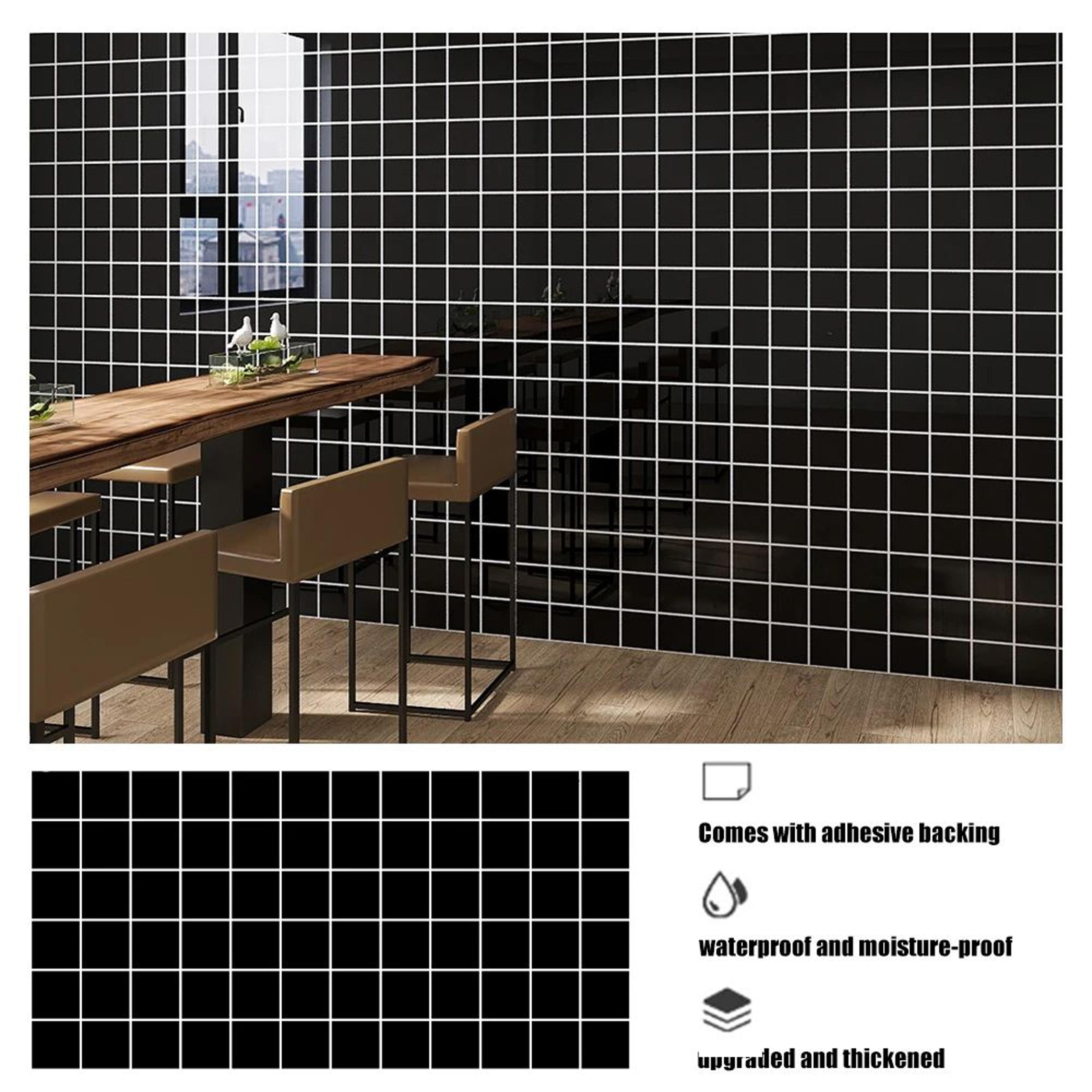HeatShield Peel  Stick Backsplash Film  Waterproof Tile Stickers OilProof Kitchen Wallpaper For Cab 16