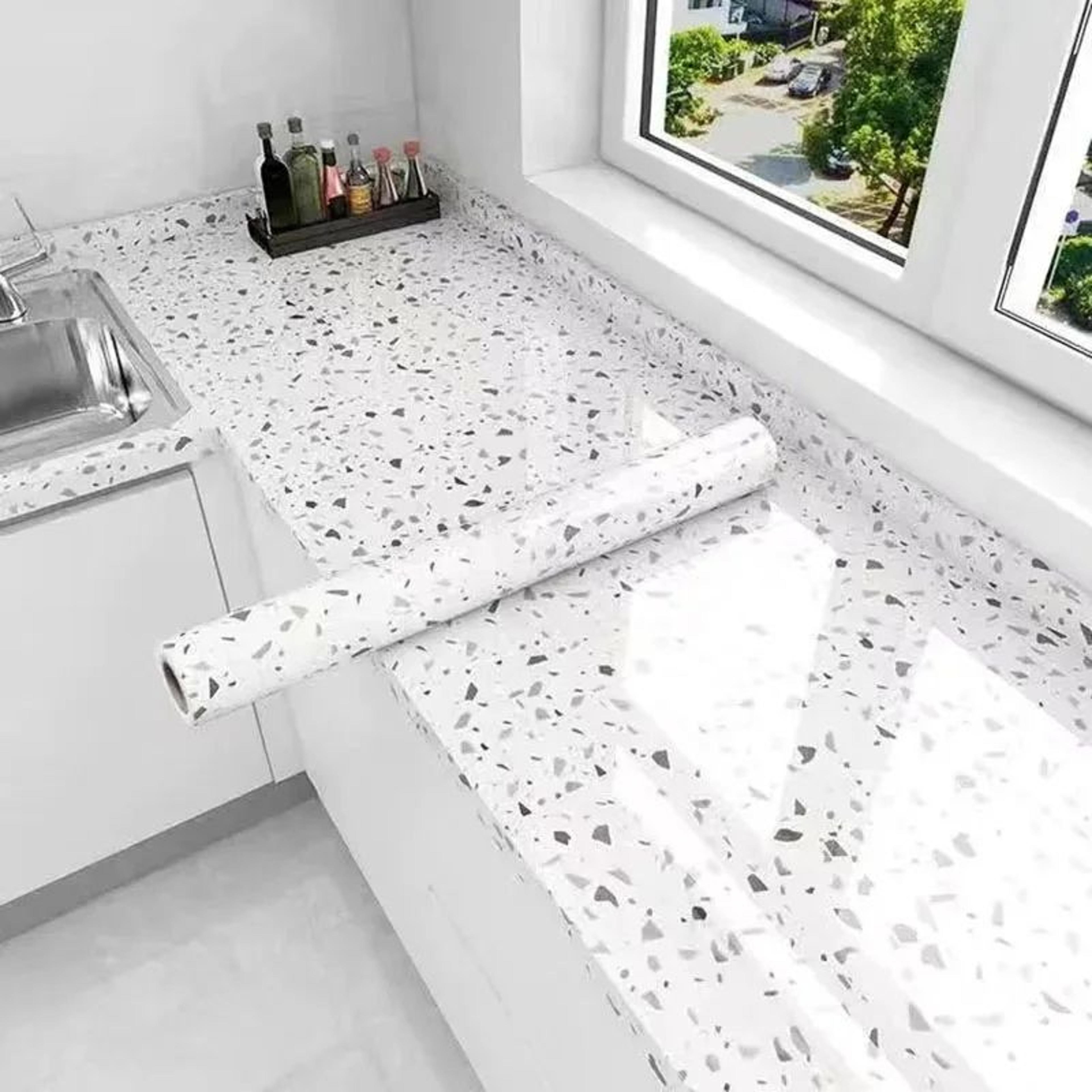 HeatShield Peel  Stick Backsplash Film  Waterproof Tile Stickers OilProof Kitchen Wallpaper For Cab 7