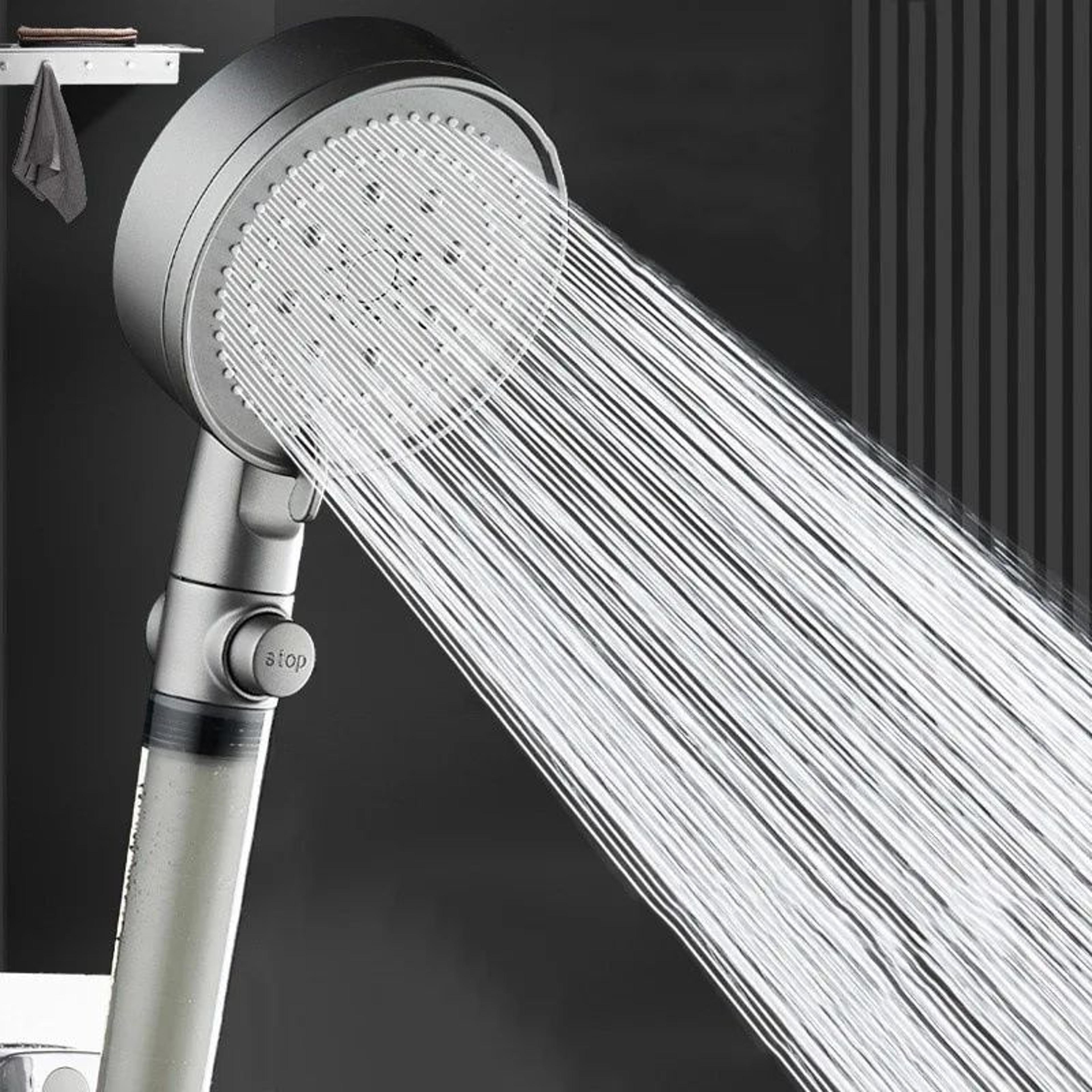 High Pressure Shower Head With Filter  5 Spray Modes Handheld Shower Head With PP Cotton Filter For 1