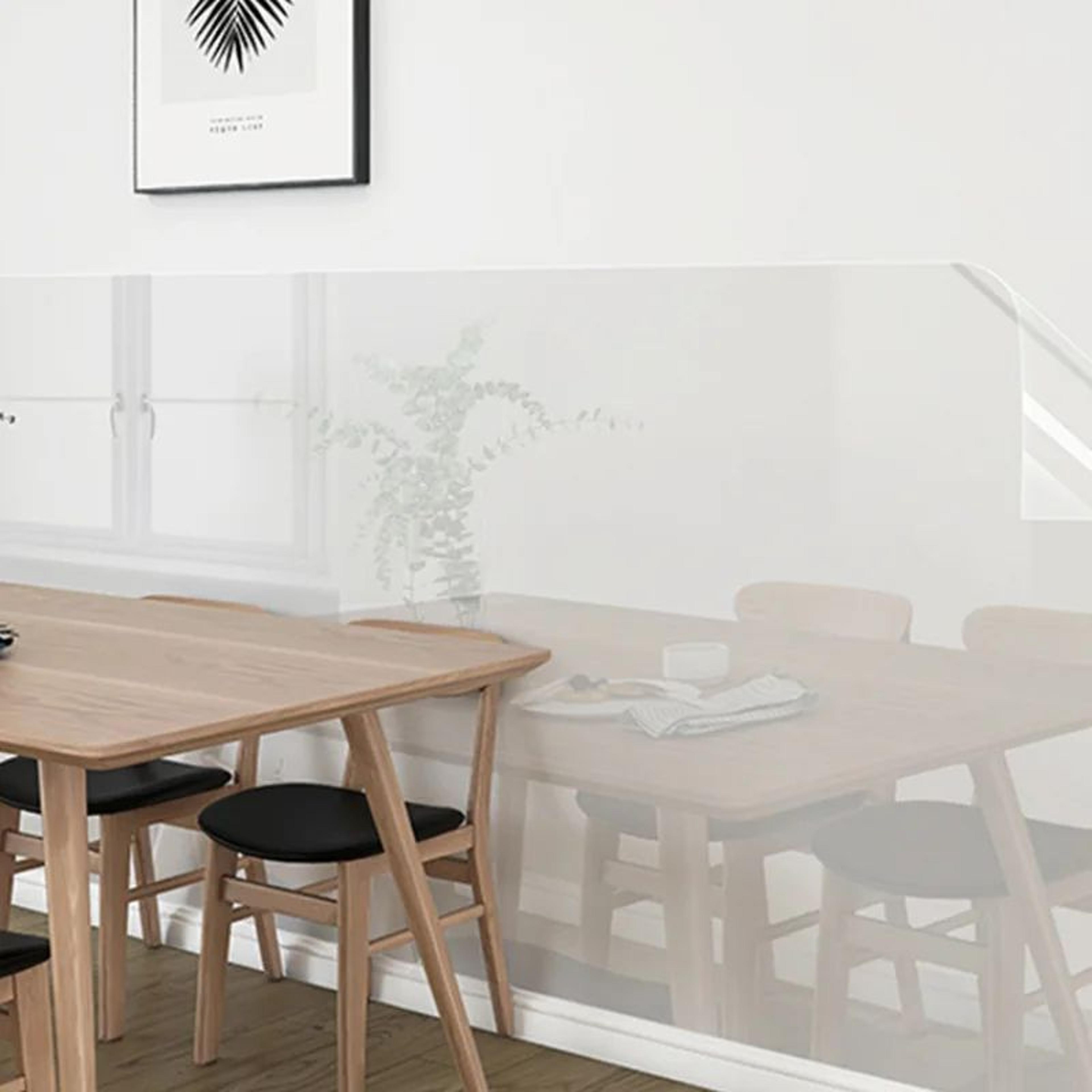 Electrostatic Clear Wall Protector Film  OilProof AntiScuff Removable Wall Protection Sticker 2