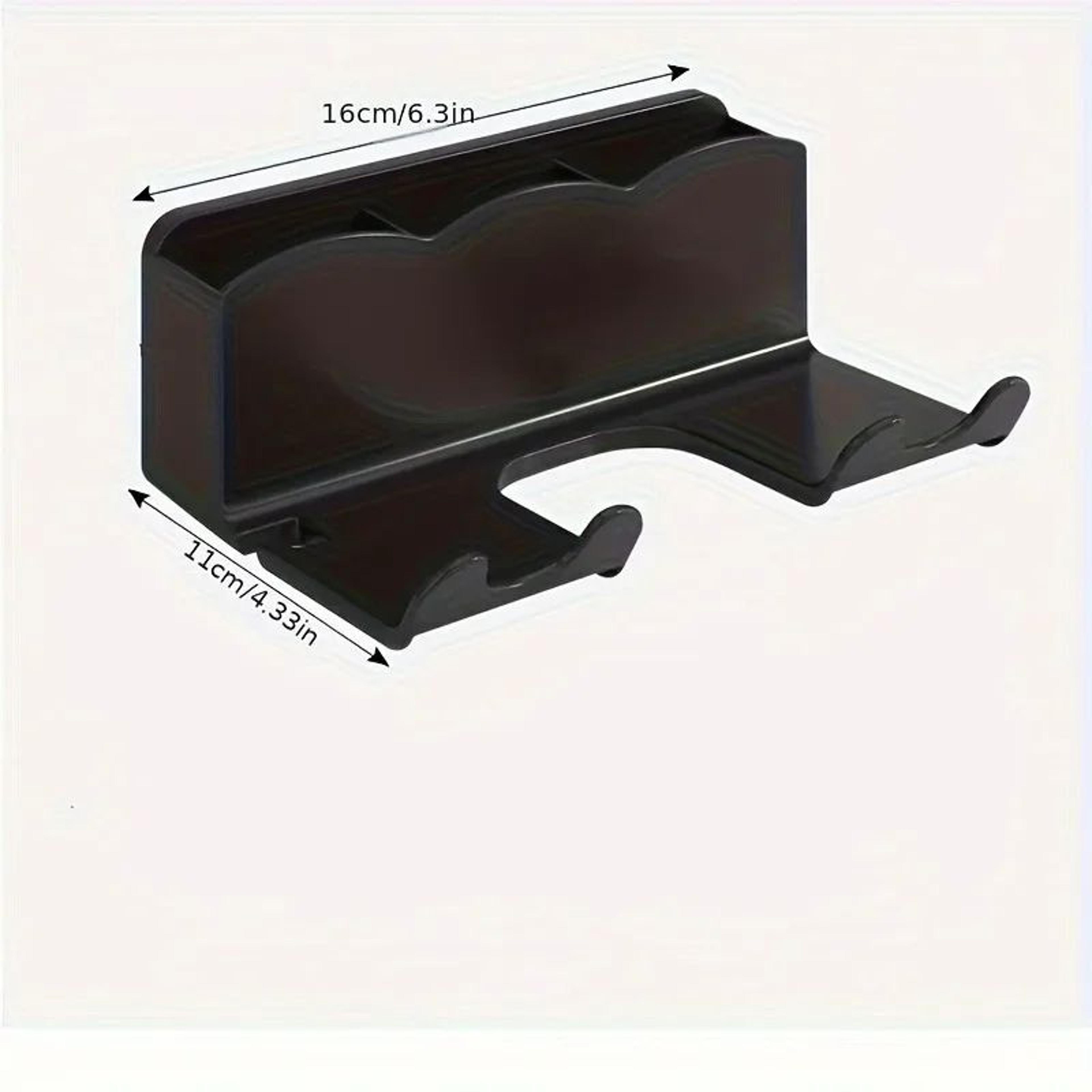 NoDrill Wall Mounted Hair Dryer Holder With Storage Rack  SpaceSaving Bathroom Organizer 2