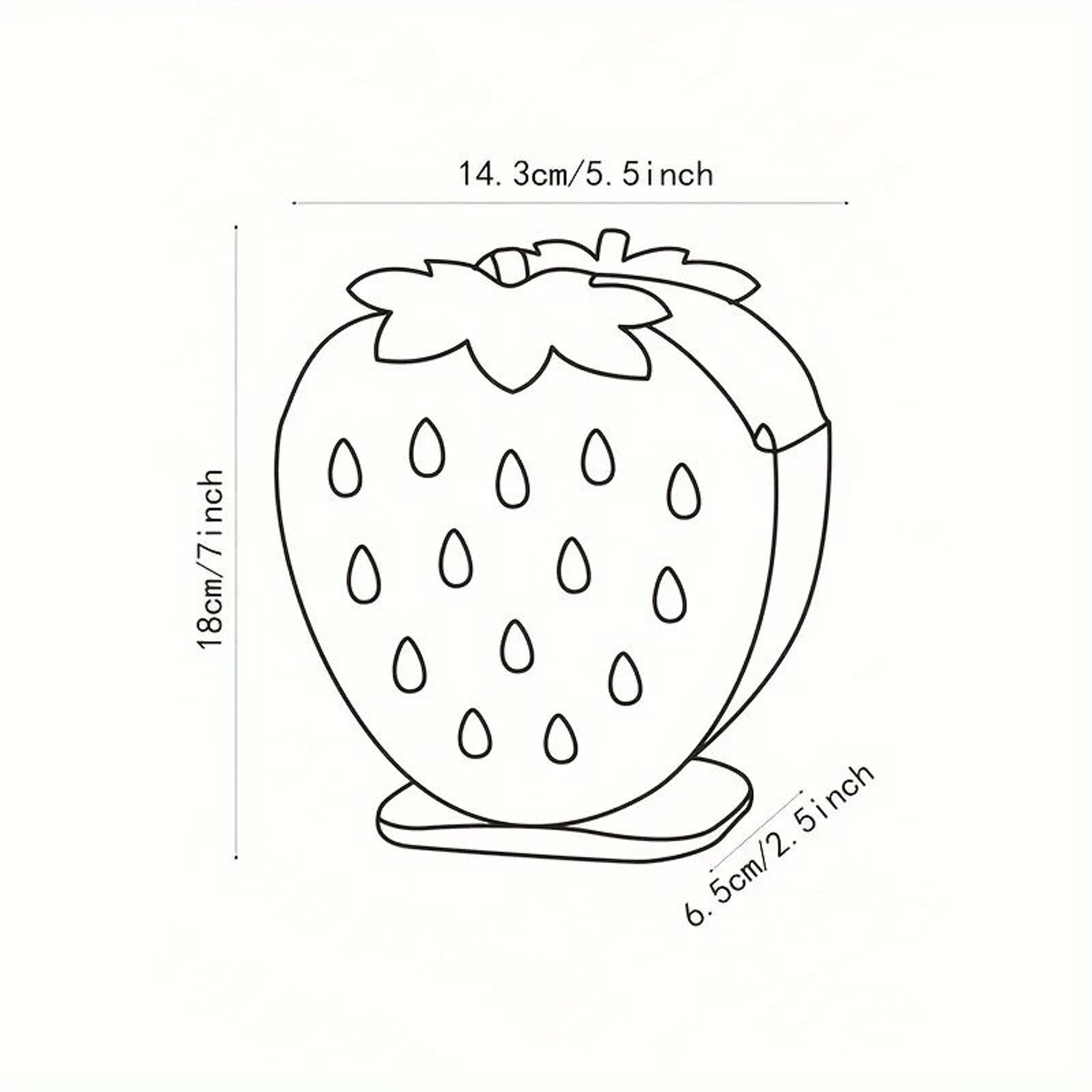 Strawberry Kitchen Utensil Holder With Drainage  Cute Countertop  Sink Caddy Organizer 2