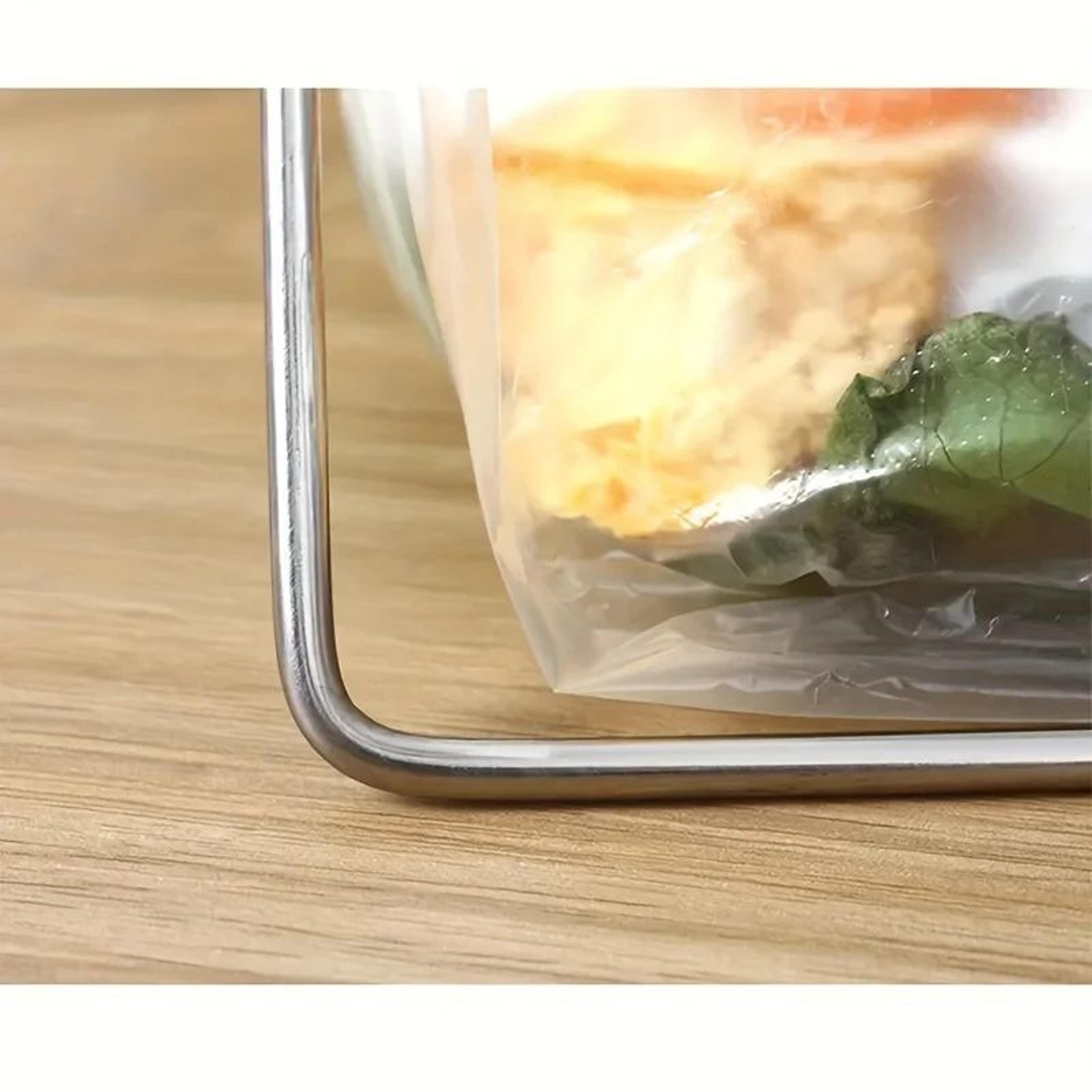 Collapsible Multifunctional Bag Holder  Plastic Bag Holder Stand  Countertop Bag Drying Rack And Sm 1