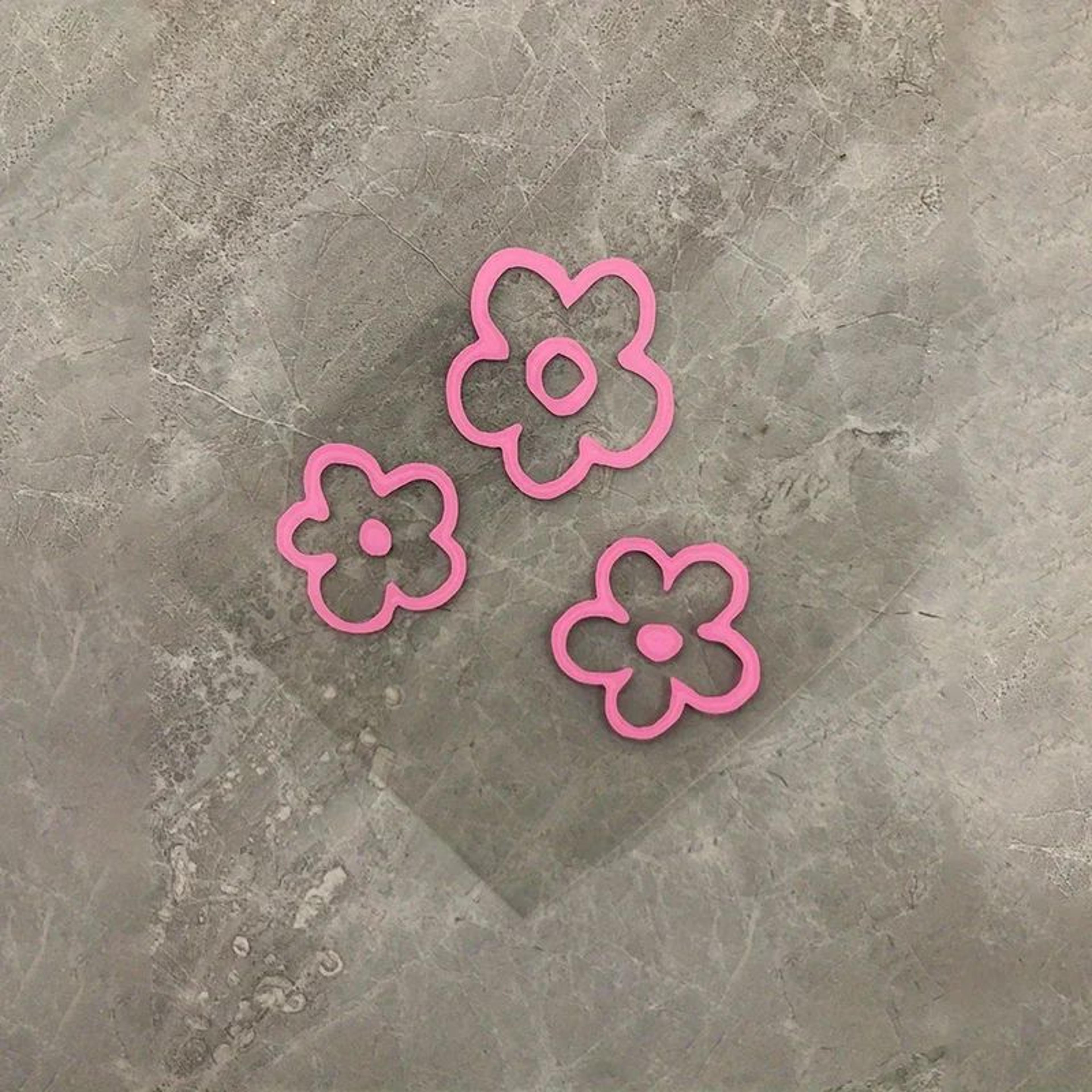 Flower Car Decal Set 3PCS  Waterproof Car Mirror Stickers  Bumper Decoration Stickers For A Cute 7
