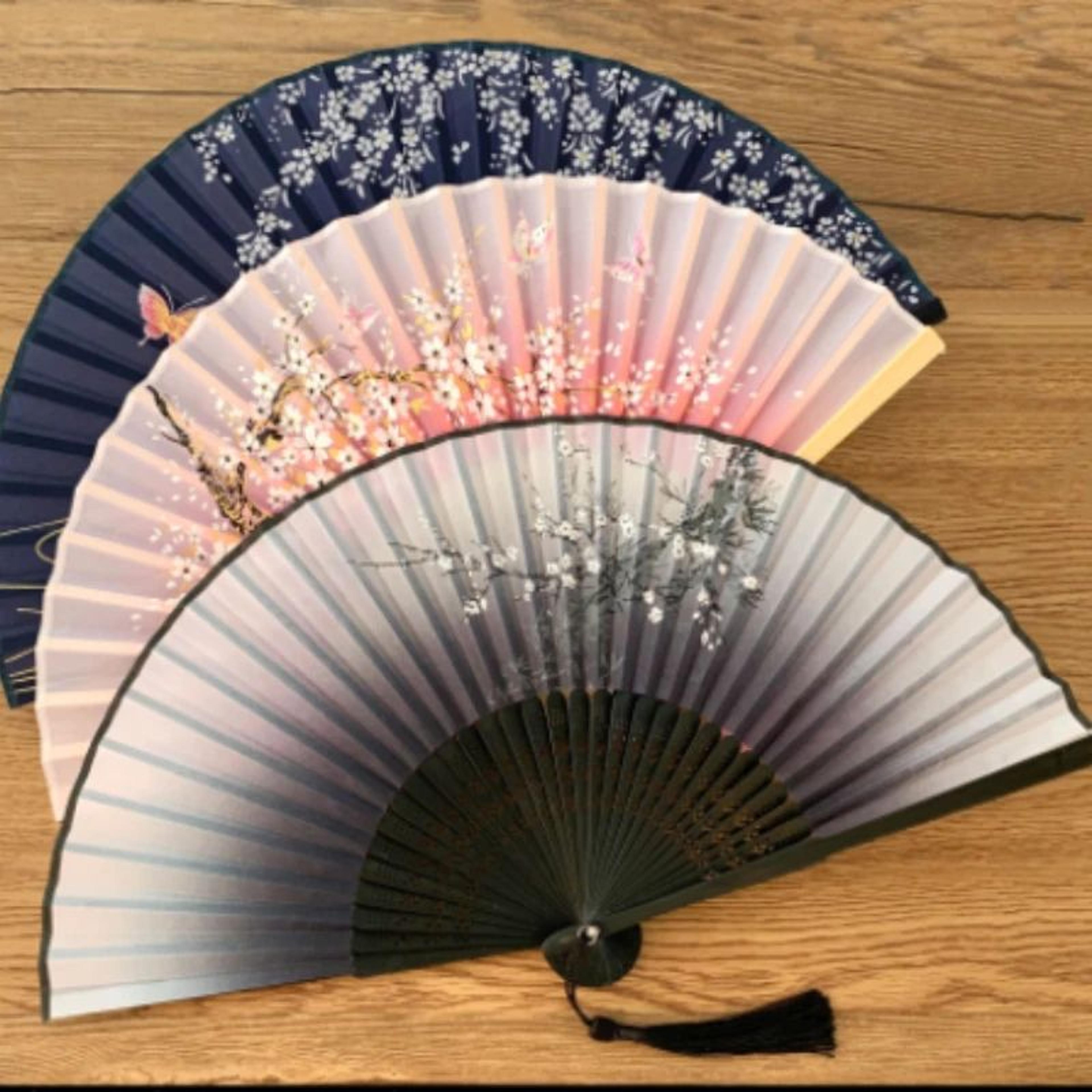 Retro Japanese Folding Fan  Elegant Japanese Folding Fan For Women Dance  Home Decor 1