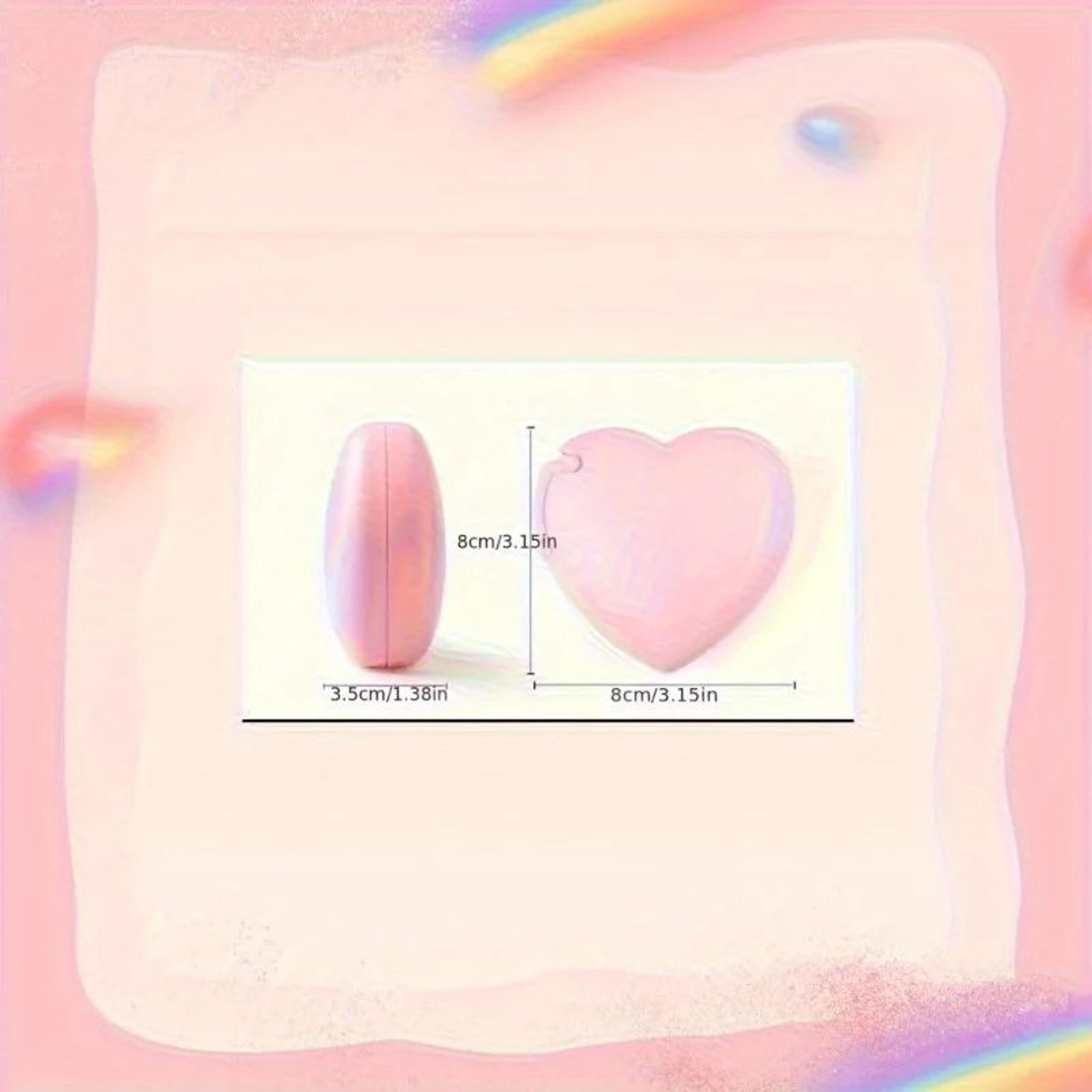 HeartShaped Portable Tape Dispenser With Invisible Tape  Cute Desk  School Tape Cutter 2