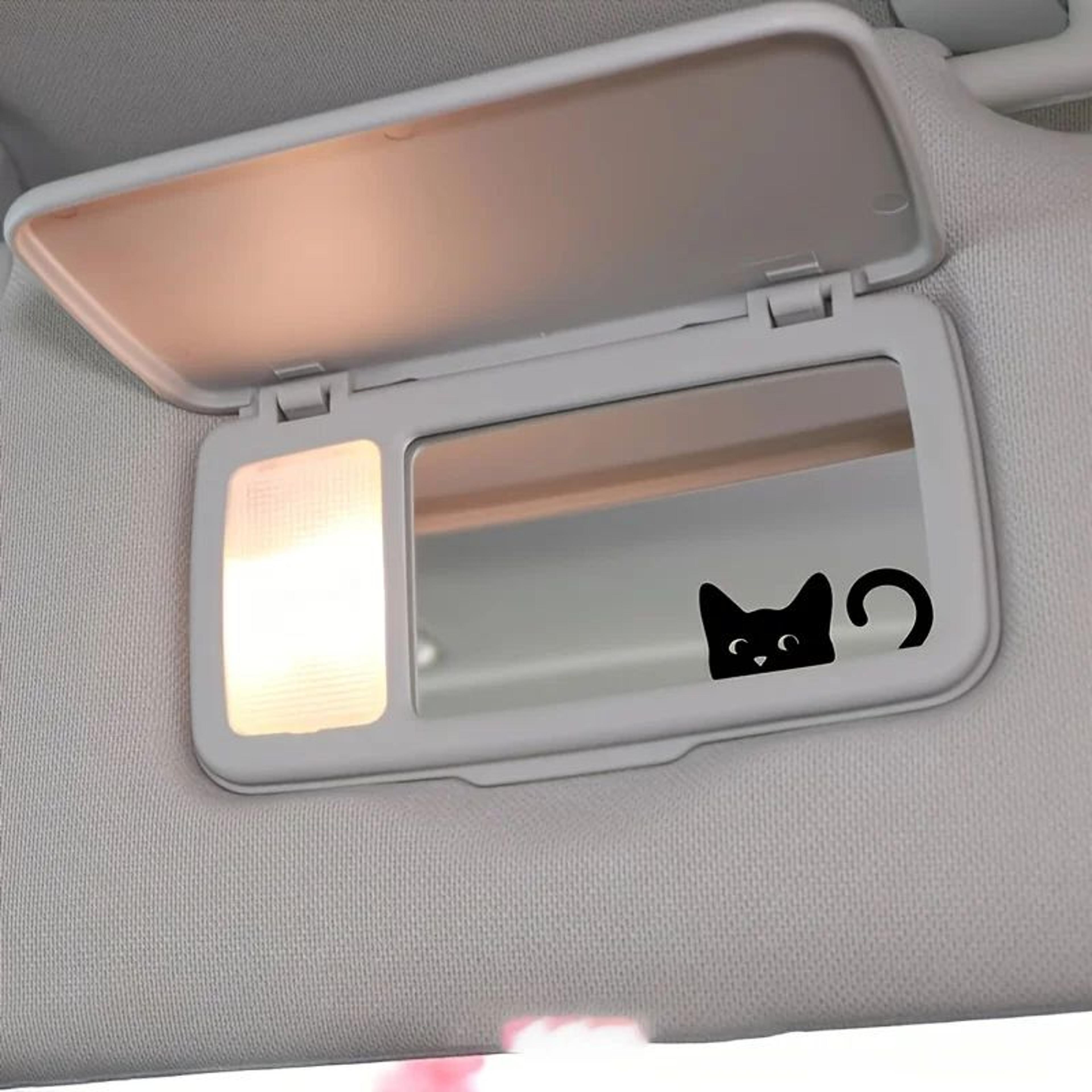 Peeking Cat Car Mirror Stickers 4Pack Waterproof Vinyl Funny Decals For Rearview Mirrors  Windows 3