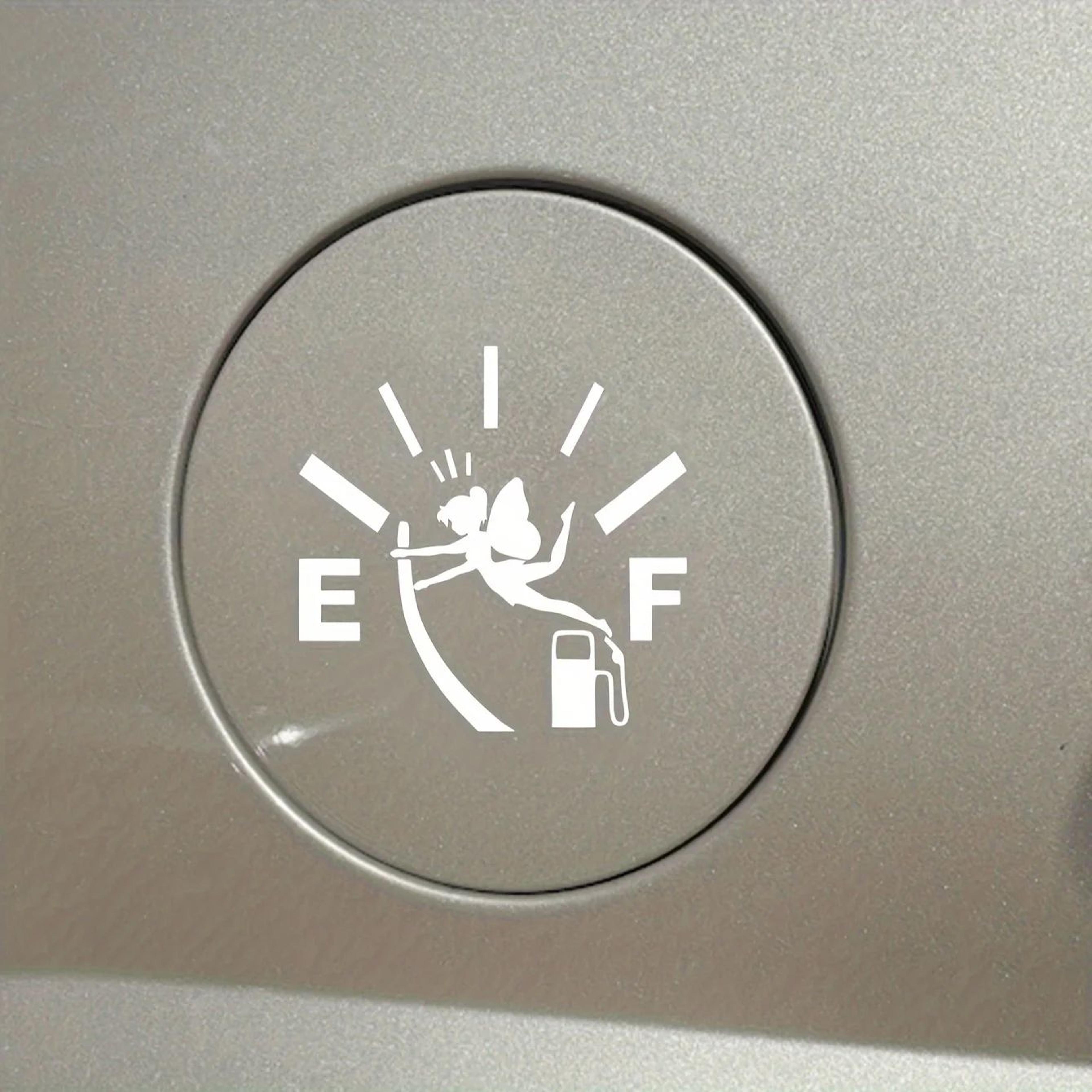 Fairy Fuel Tank Cap Sticker  Cute Car Gas Cap Decal Vinyl Waterproof Fuel Gauge Sticker 2