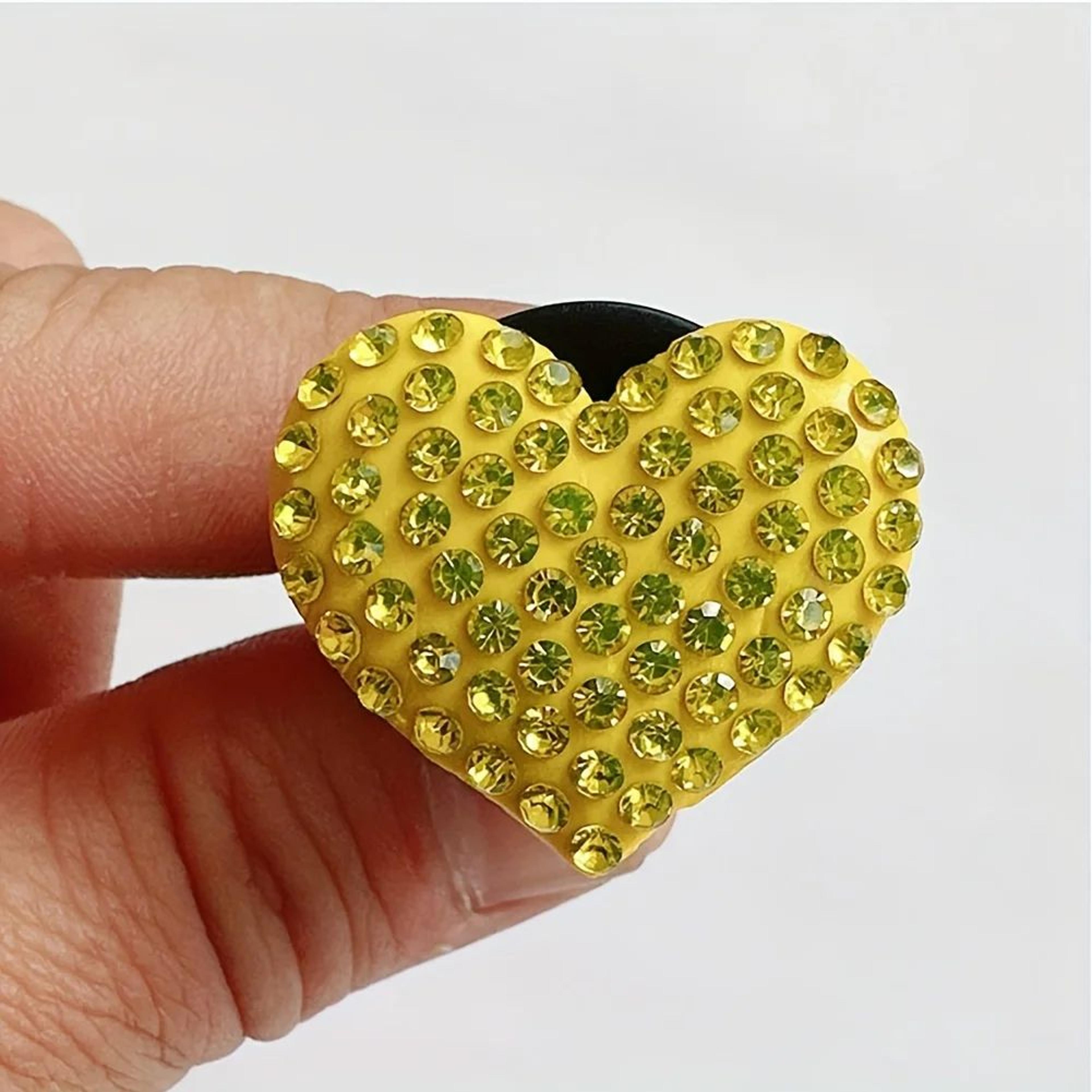 Heart Rhinestone Aromatherapy Vent Clip Set  Car Air Vent Air Freshener Clip Diamond Car Interior D 2
