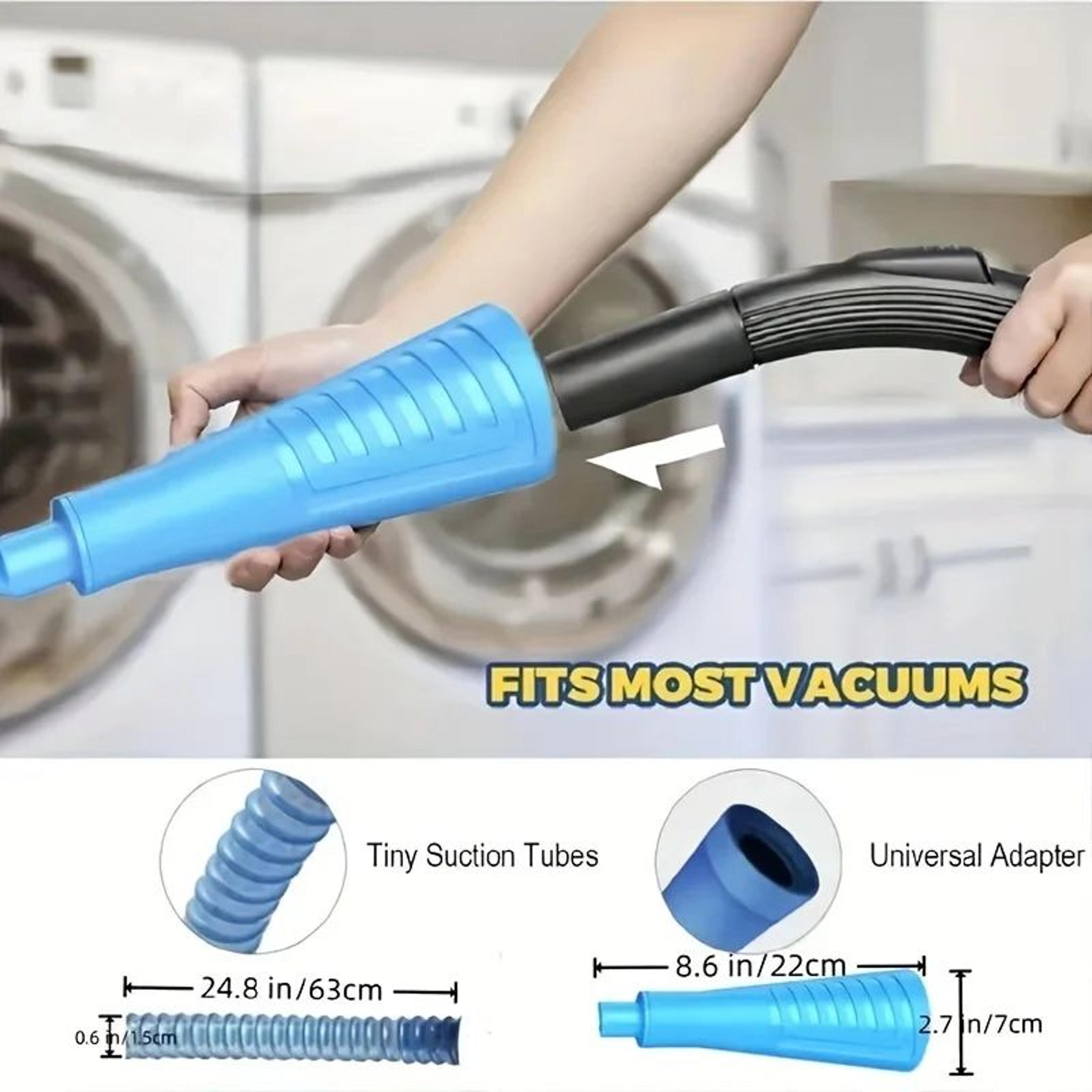 3Piece Washing Machine Vacuum Cleaning Kit  Deep Pipe  Lint Removal Vacuum Cleaner Hose Attachment  1