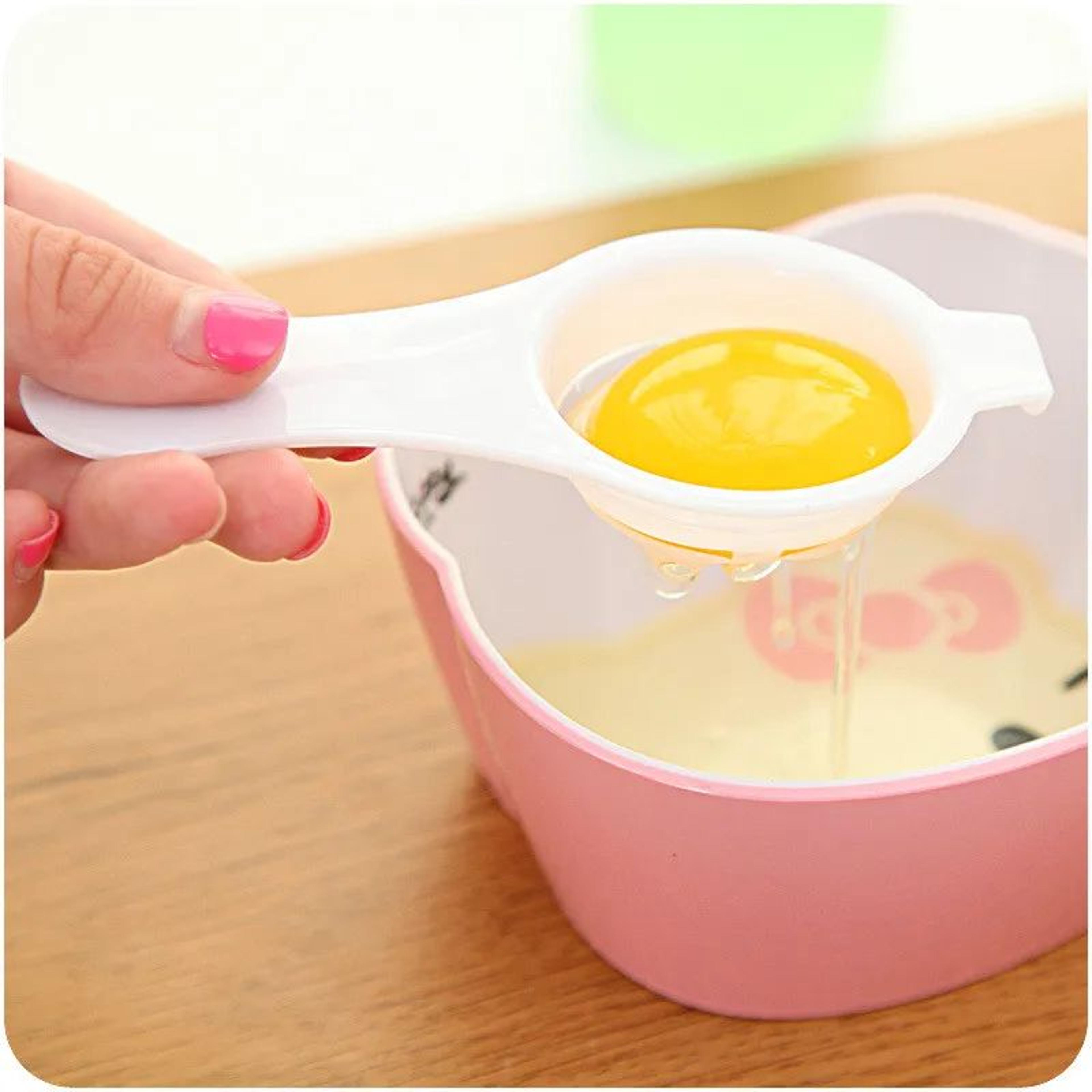ClipOn Egg Yolk Separator  Egg White Strainer 25pcs  MessFree Egg Separator Tool For Baking  Cookin 4