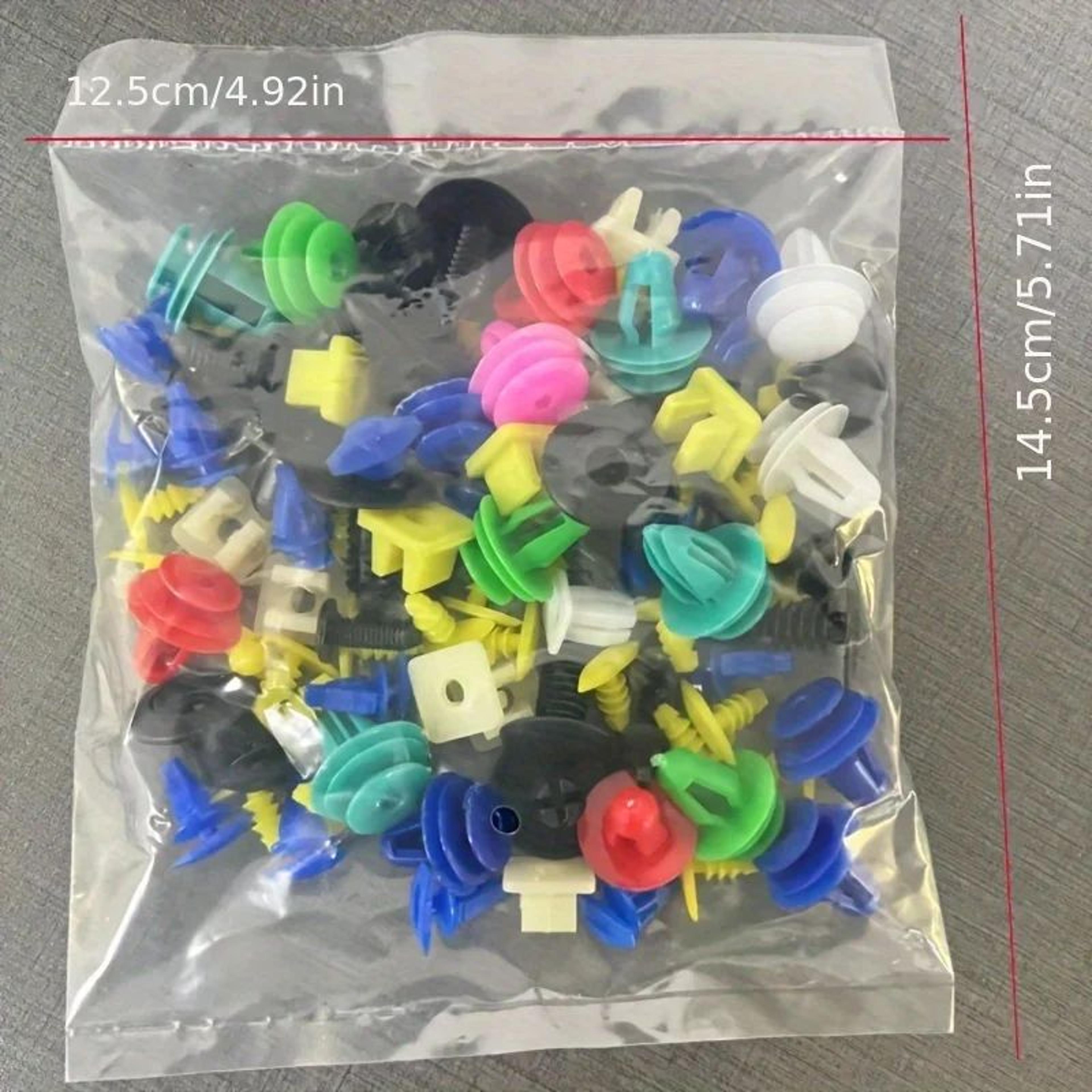100Piece Car Fastener Clips Kit  Mixed Plastic Rivets  Push Type Retainers For Bumper Fender  Trim 1