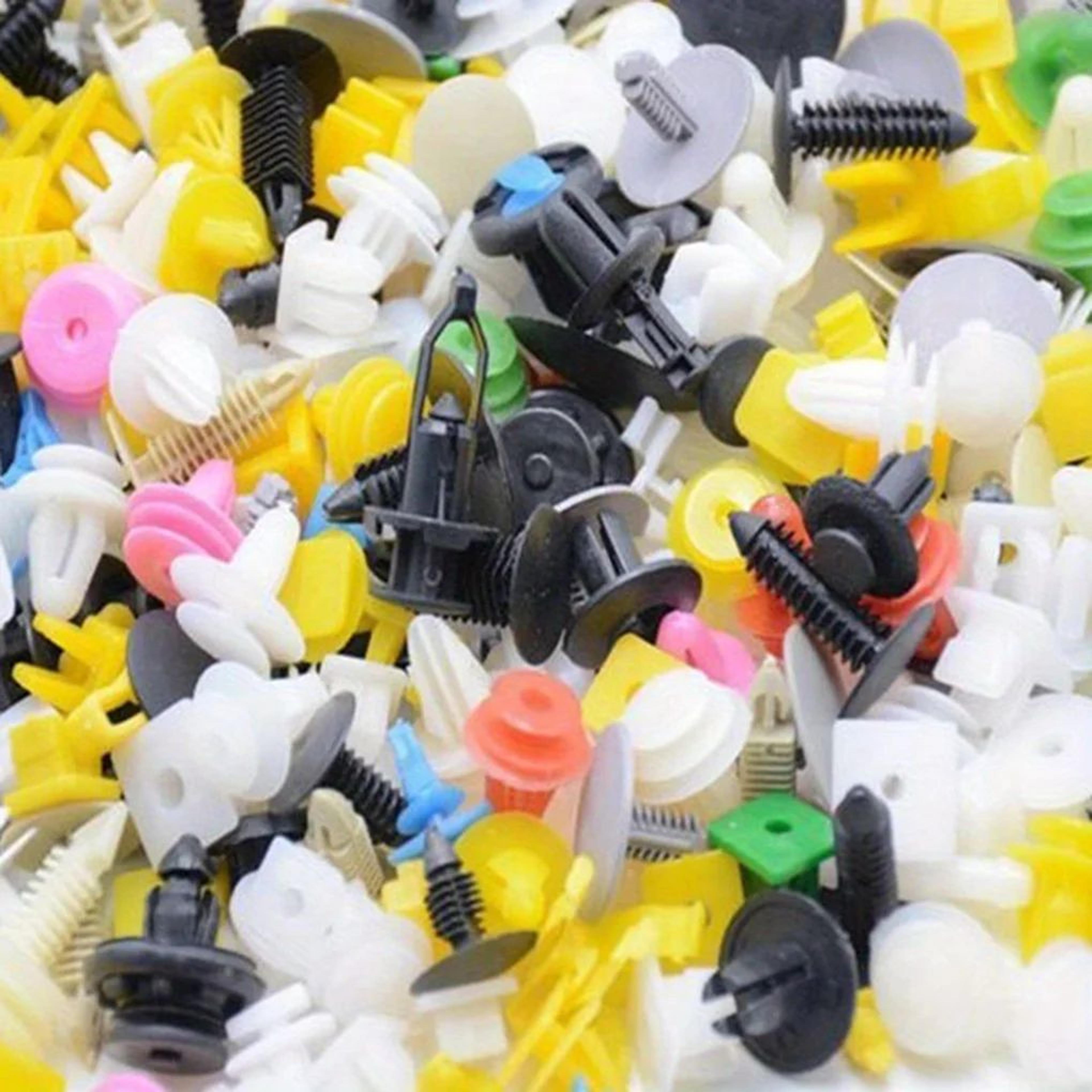 100Piece Car Fastener Clips Kit  Mixed Plastic Rivets  Push Type Retainers For Bumper Fender  Trim 5