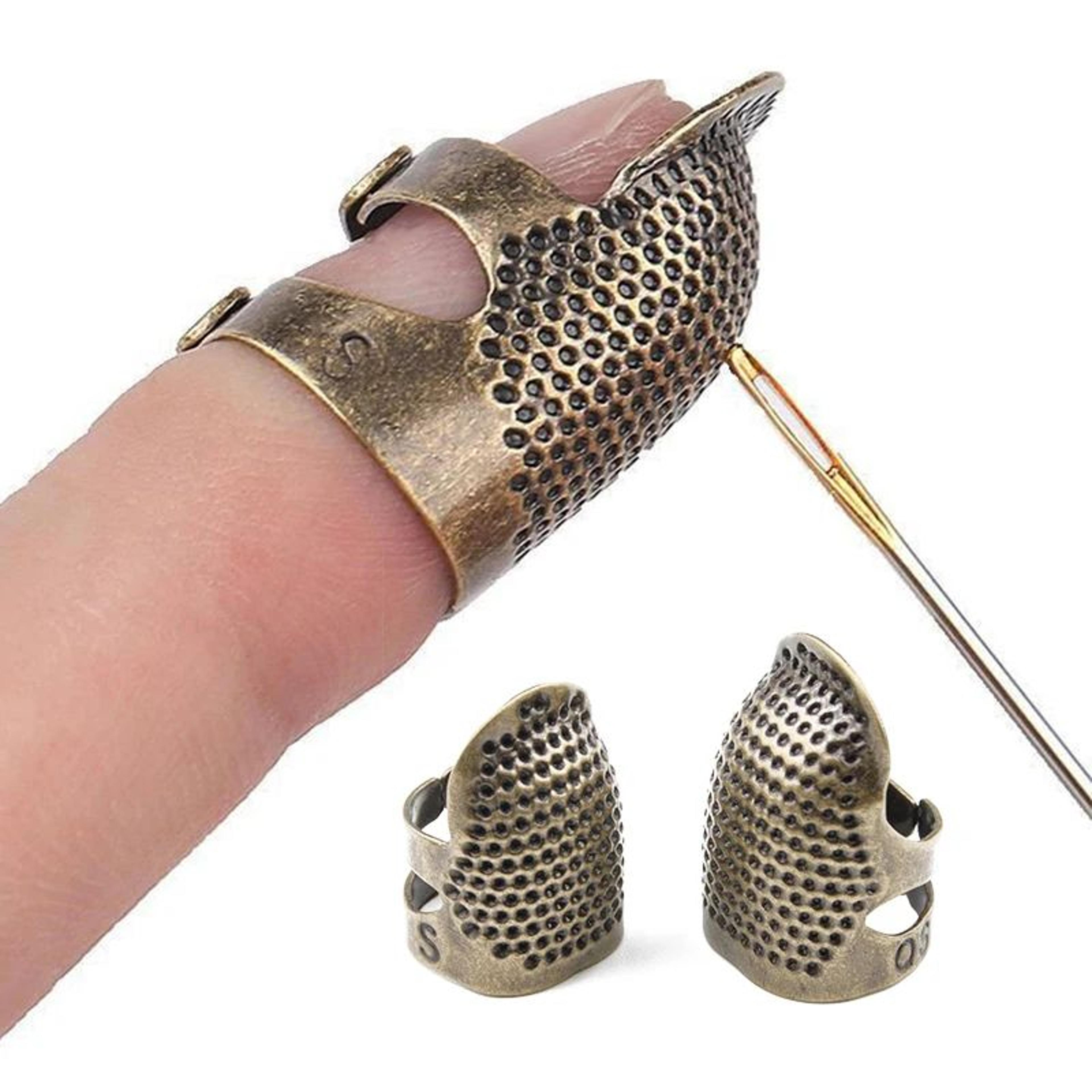 Vintage Adjustable Sewing Thimble Ring  Finger Protector For Sewing Embroidery  Hand Stitching 3