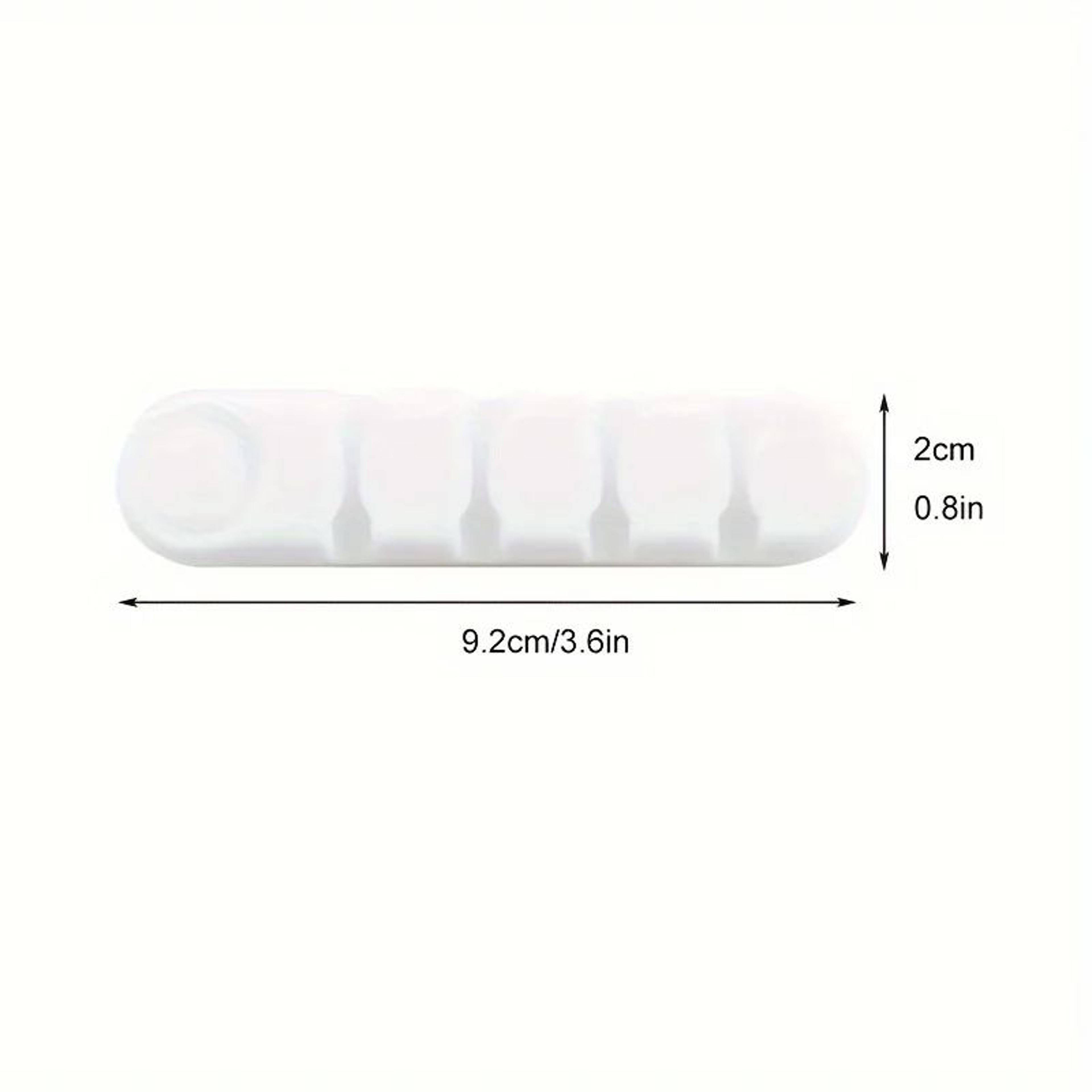 Soft Silicone Desktop Cable Organizer  4Hole Cable Holder For Desk Cable Management 2