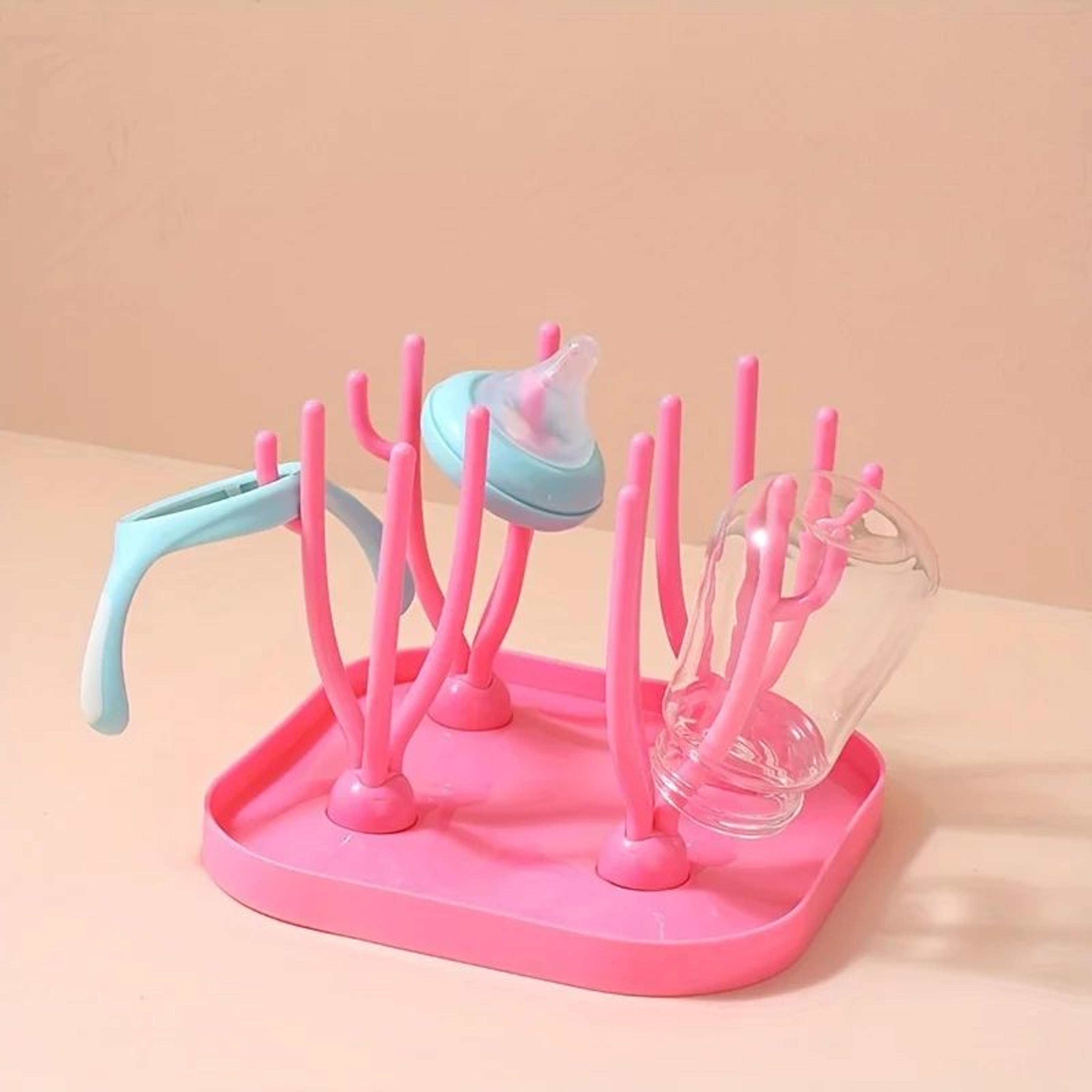 Portable MultiFunctional Drying Rack  Foldable Bottle Drying Rack  Countertop Holder With Removable 5