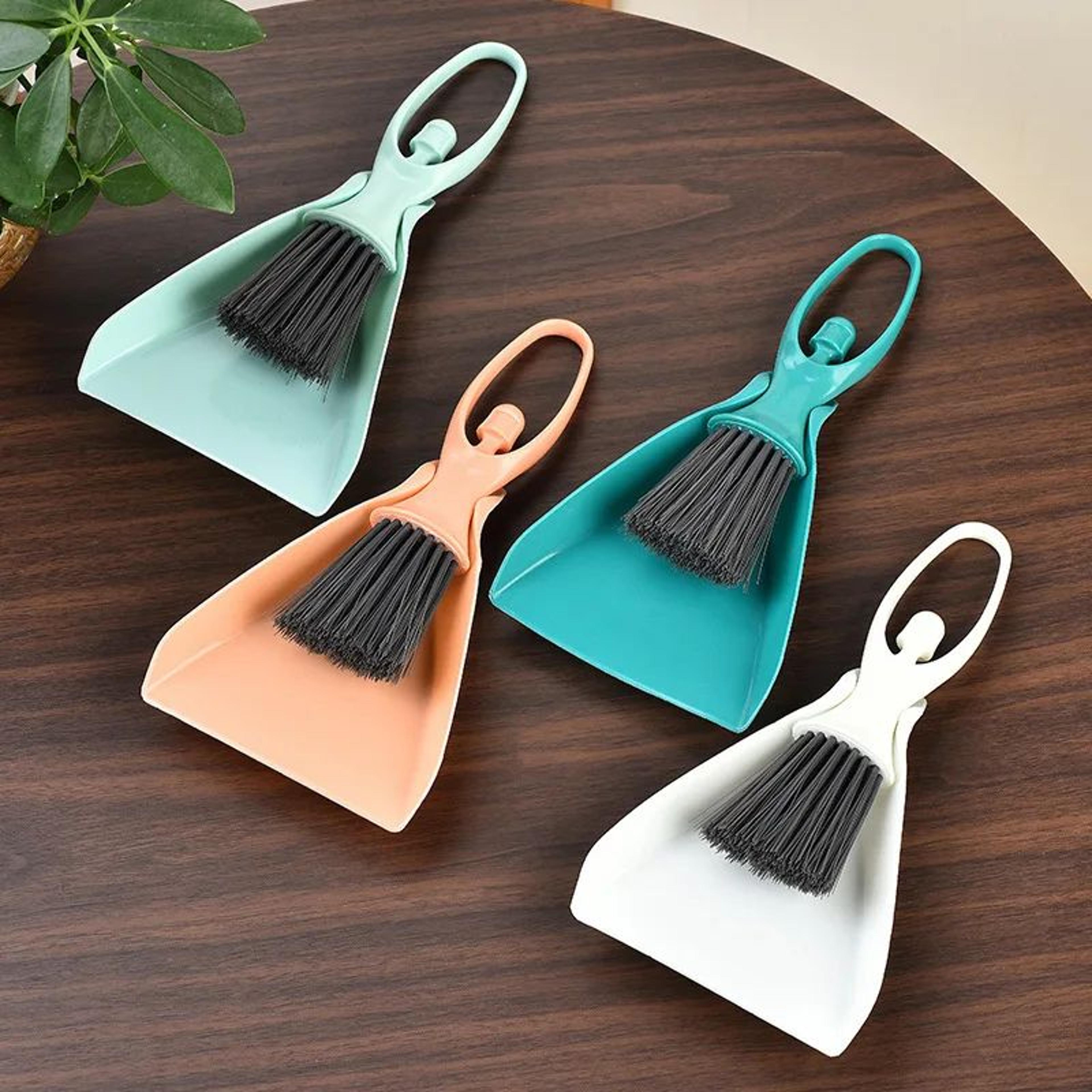 Mini Desktop Broom  Dustpan Set  Keyboard Cleaning Brush  Handheld Dustpan For Fast Crumb Sweeps 1