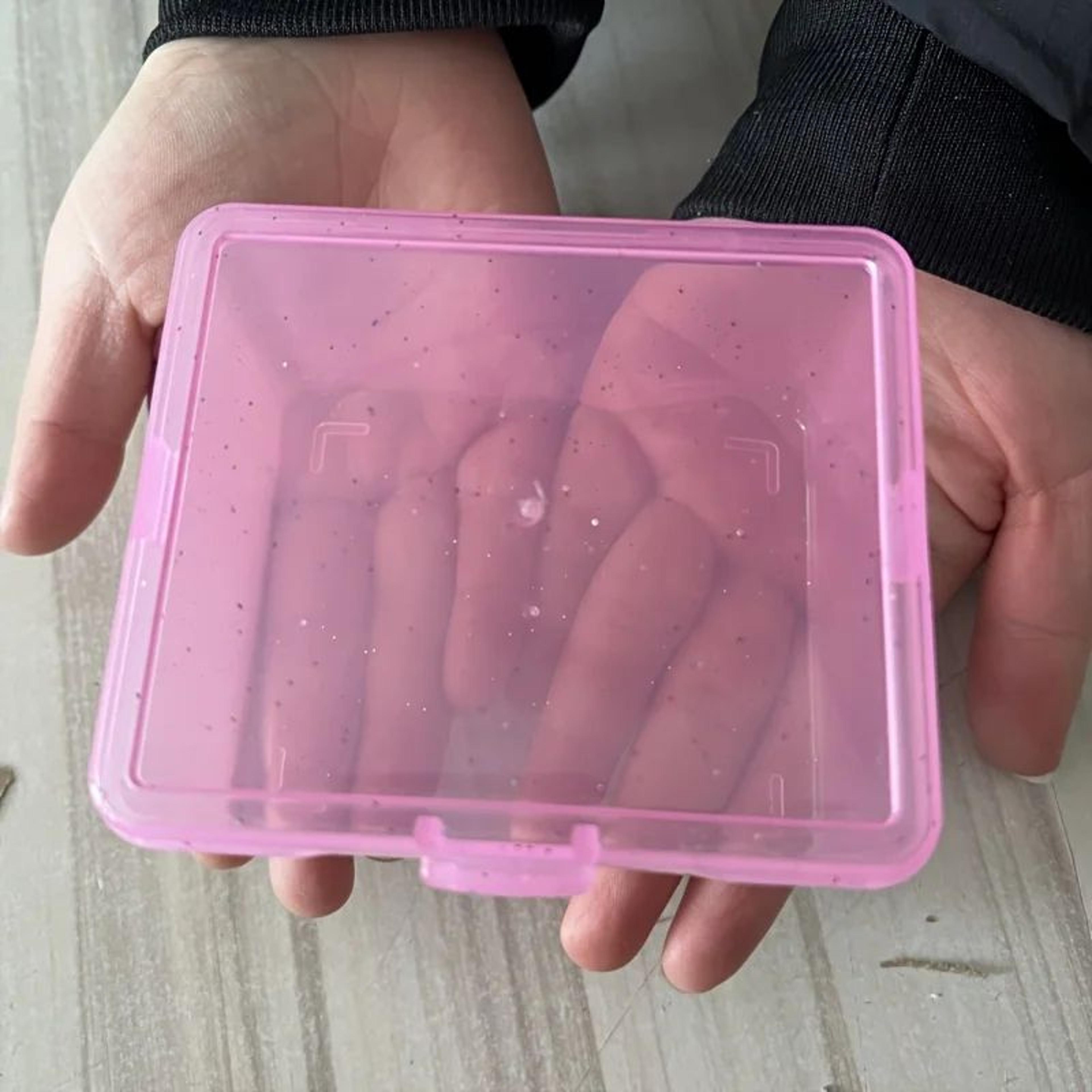 Compact Card Storage Box Plastic Business Card Holder  Desktop Office Desk Organizer For Cards  Sma 4